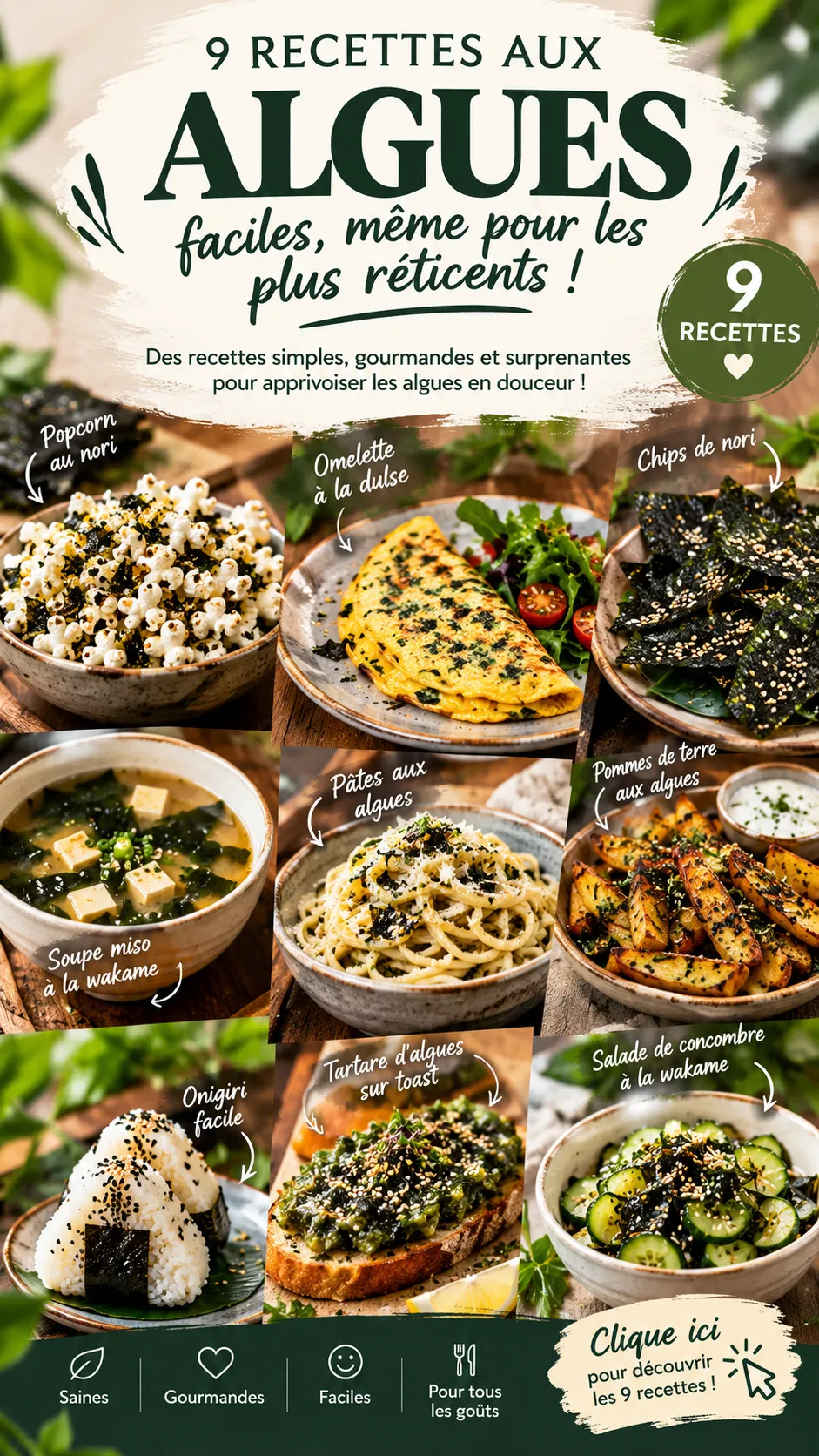9 recettes aux algues faciles, même pour les plus réticents