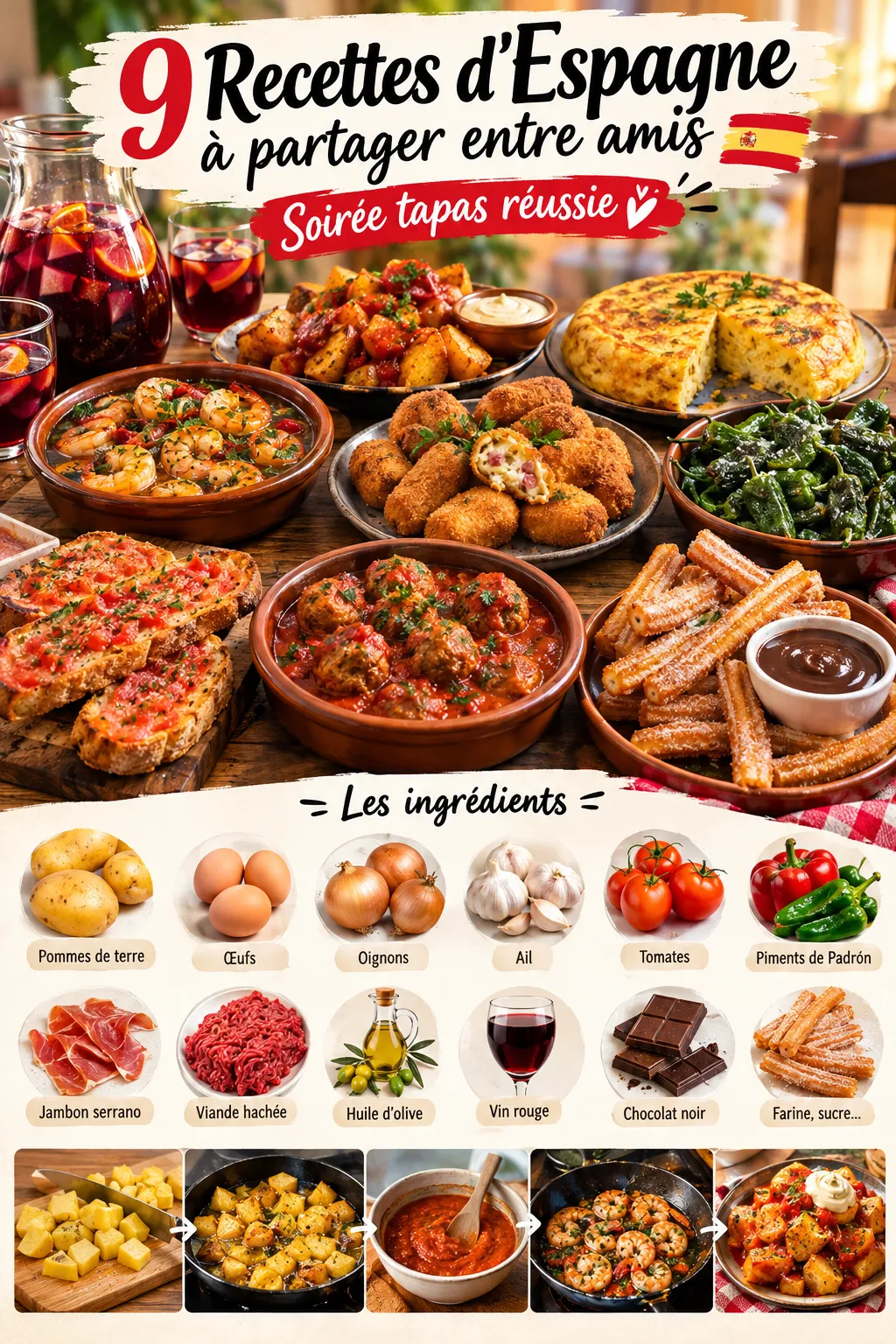 9 recettes d'Espagne à partager entre amis — soirée tapas réussie