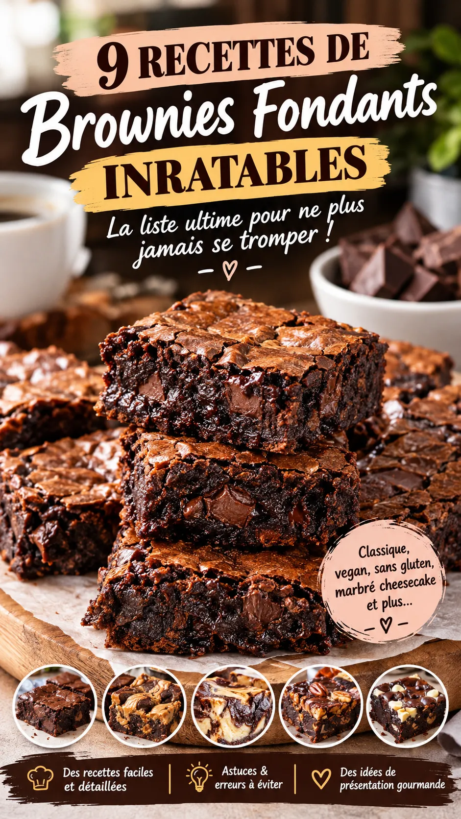 9 recettes de brownies fondants inratables — la liste ultime pour ne plus jamais se tromper