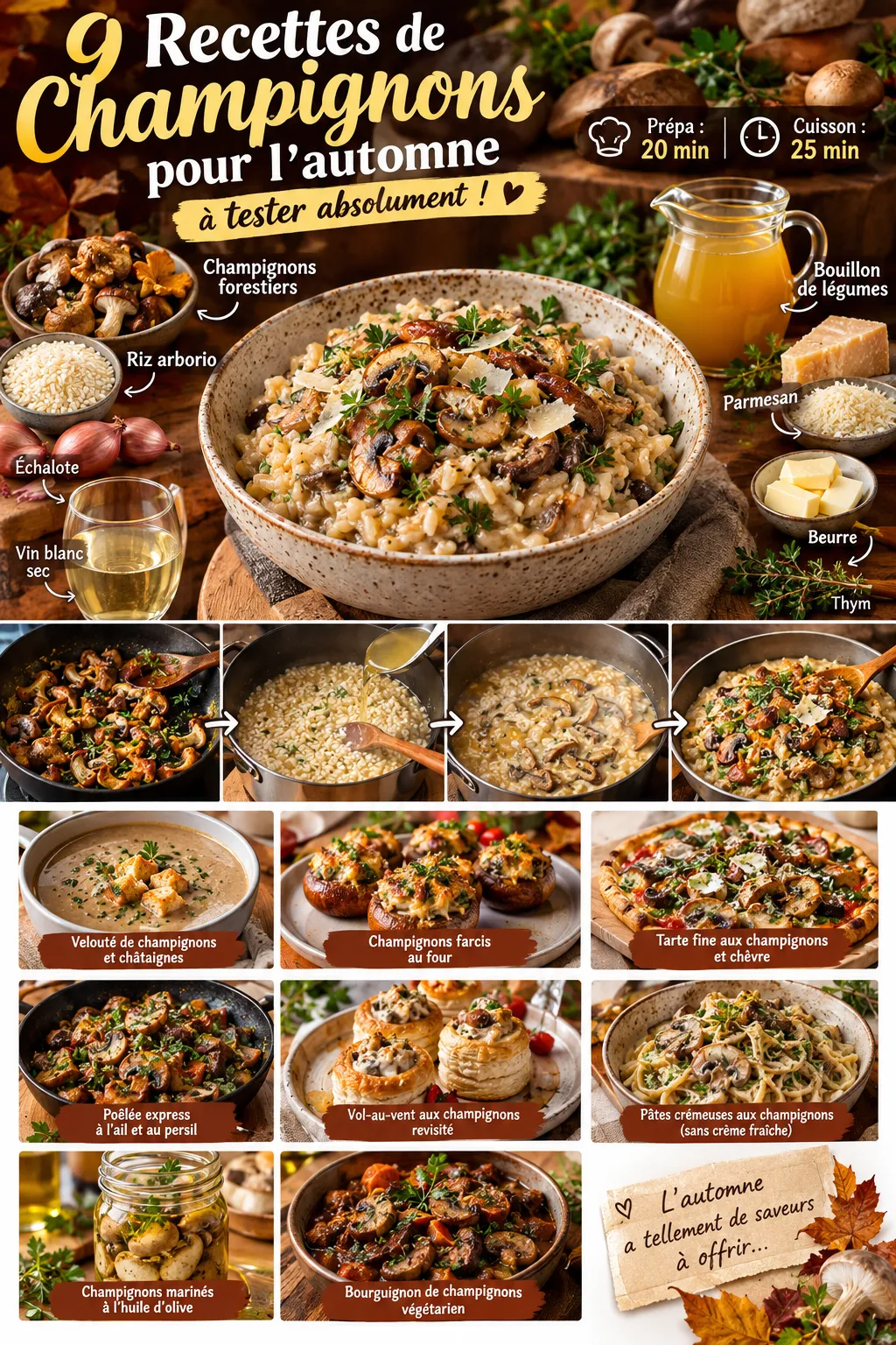9 recettes de champignons pour l'automne à tester absolument