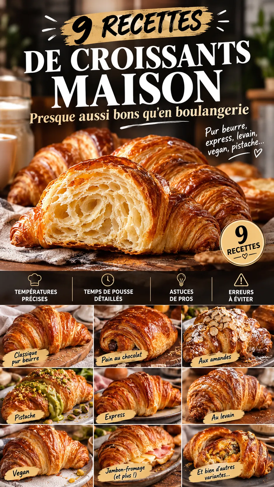 9 recettes de croissants maison presque aussi bons qu'en boulangerie