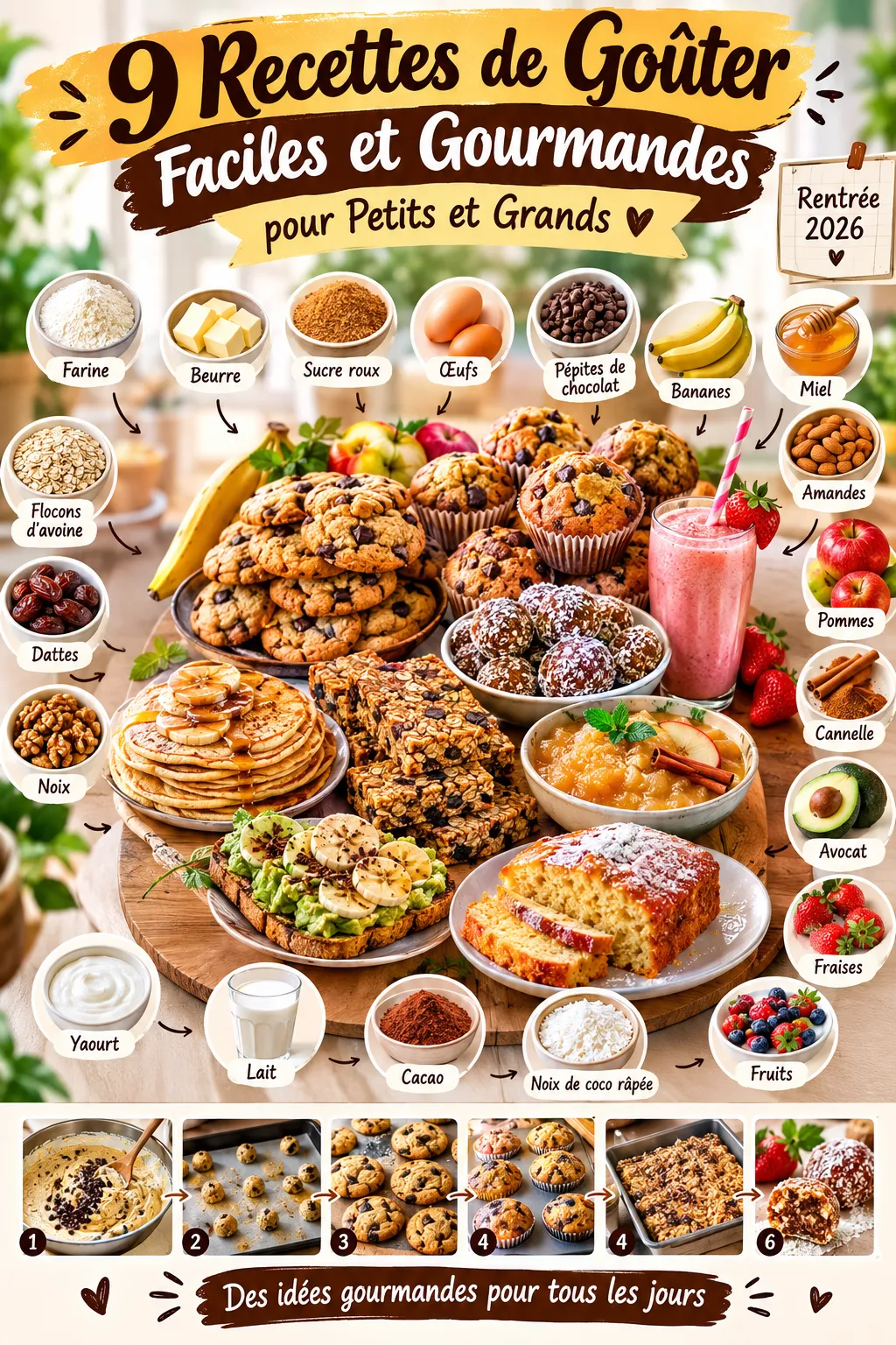 9 Recettes de Goûter Faciles et Gourmandes pour Petits et Grands (Rentrée 2026)