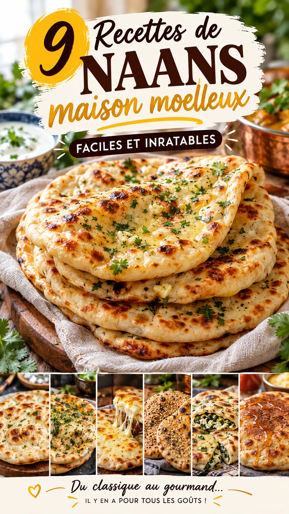 9 recettes de naans maison moelleux (faciles et inratables)