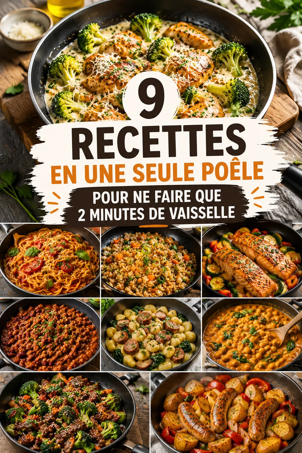 9 Recettes En Une Seule Poêle Pour Ne Faire Que 2 Minutes De Vaisselle