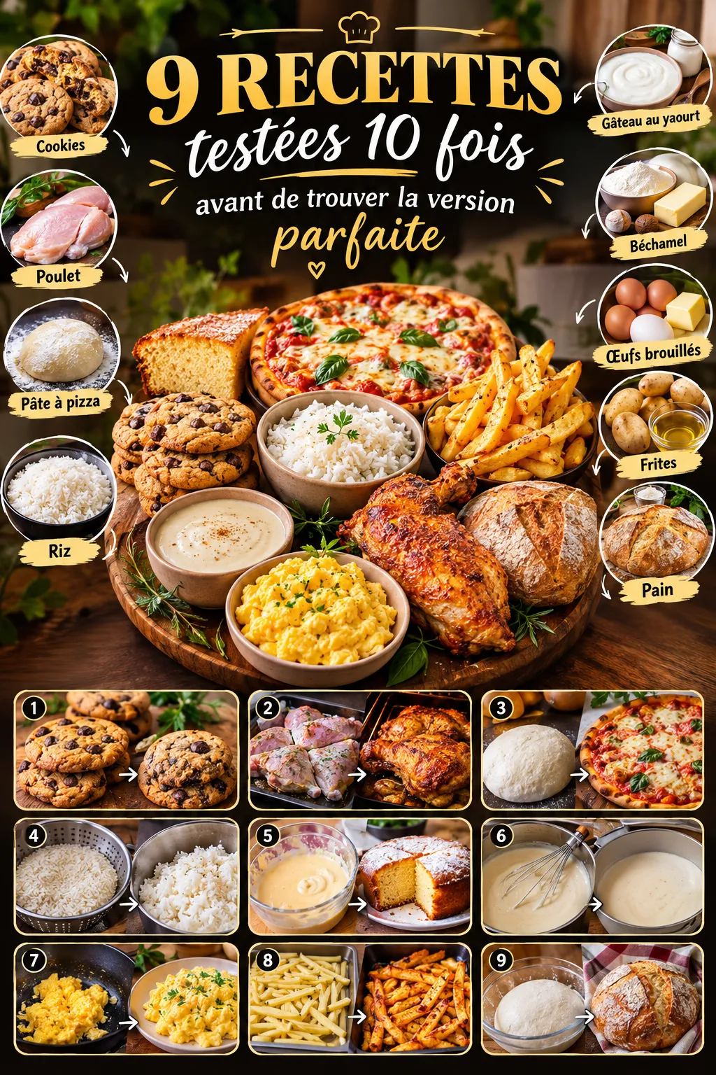 9 recettes testées 10 fois avant de trouver la version parfaite