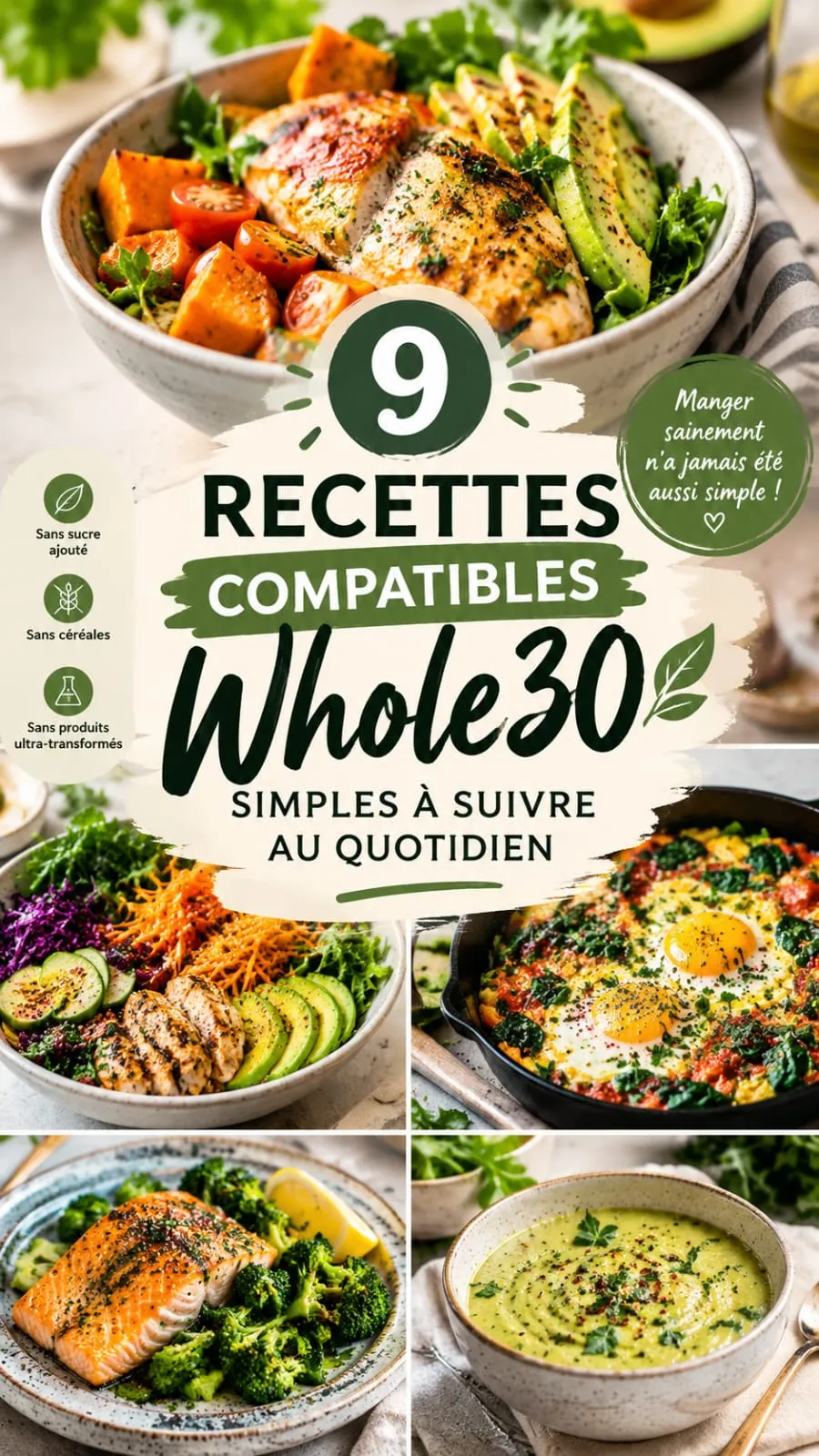 9 recettes Whole30 faciles à cuisiner tous les jours
