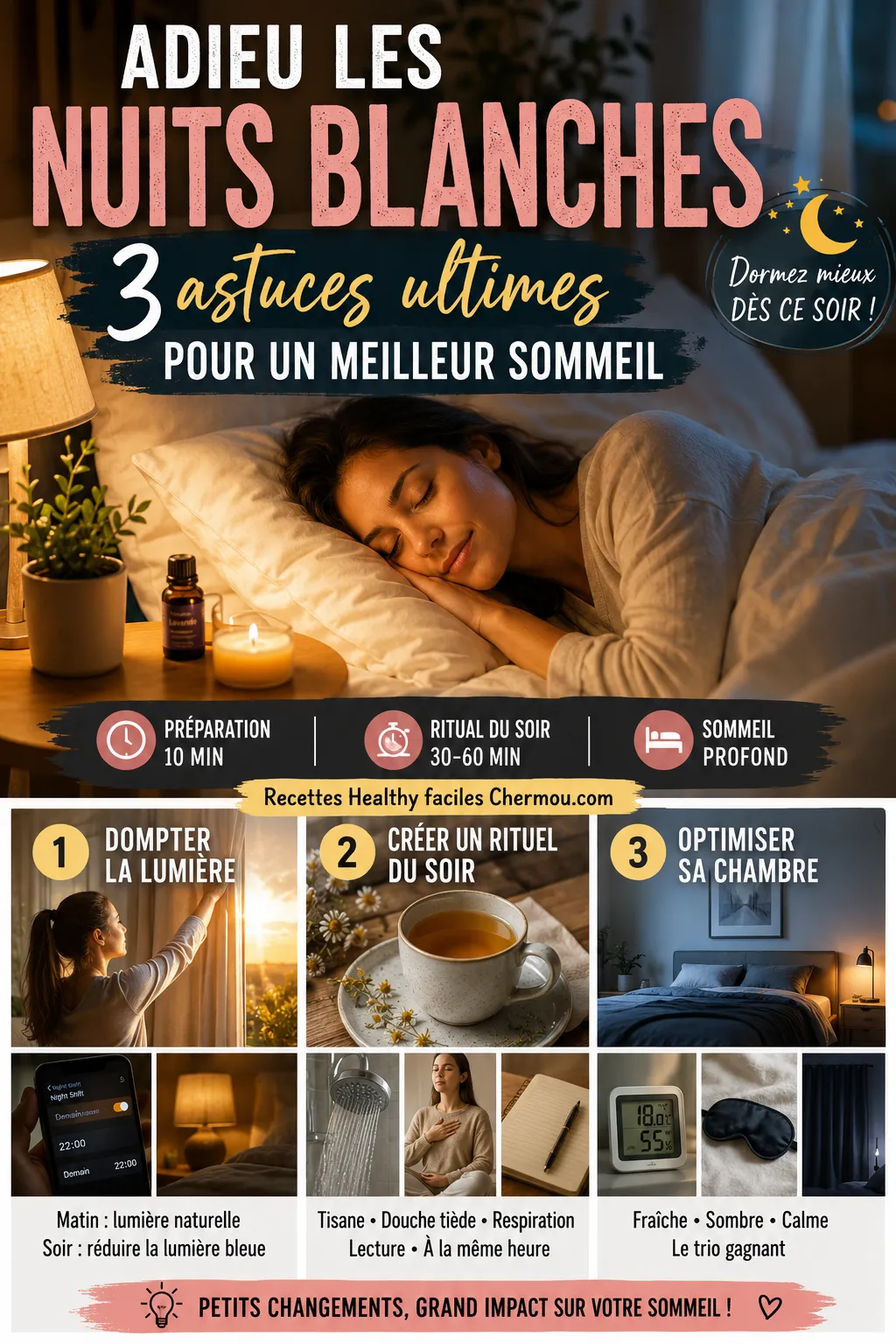 Adieu les nuits blanches : 3 astuces ultimes pour un meilleur sommeil