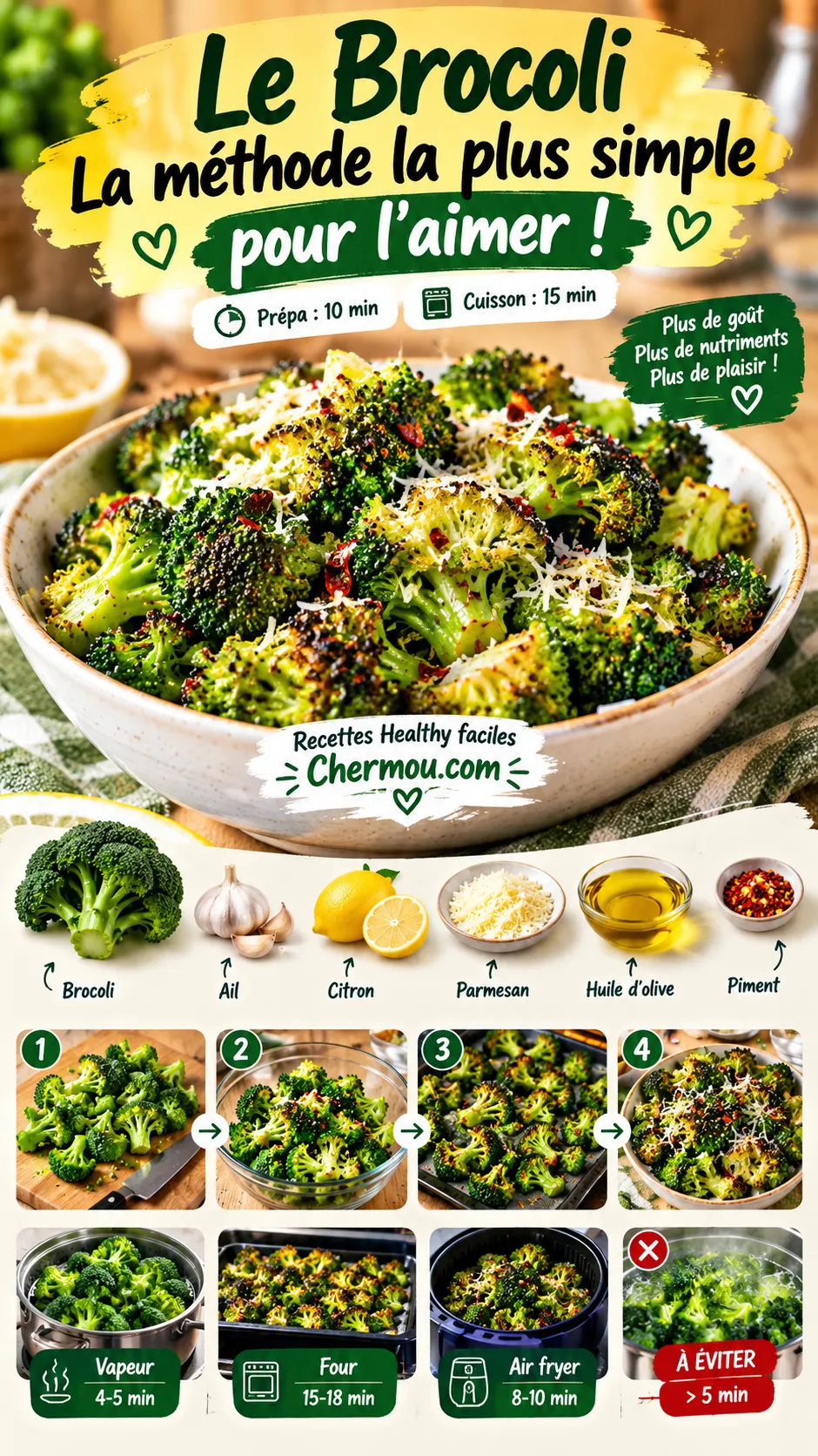 Brocoli : la méthode la plus simple pour l'aimer (et préserver ses nutriments)