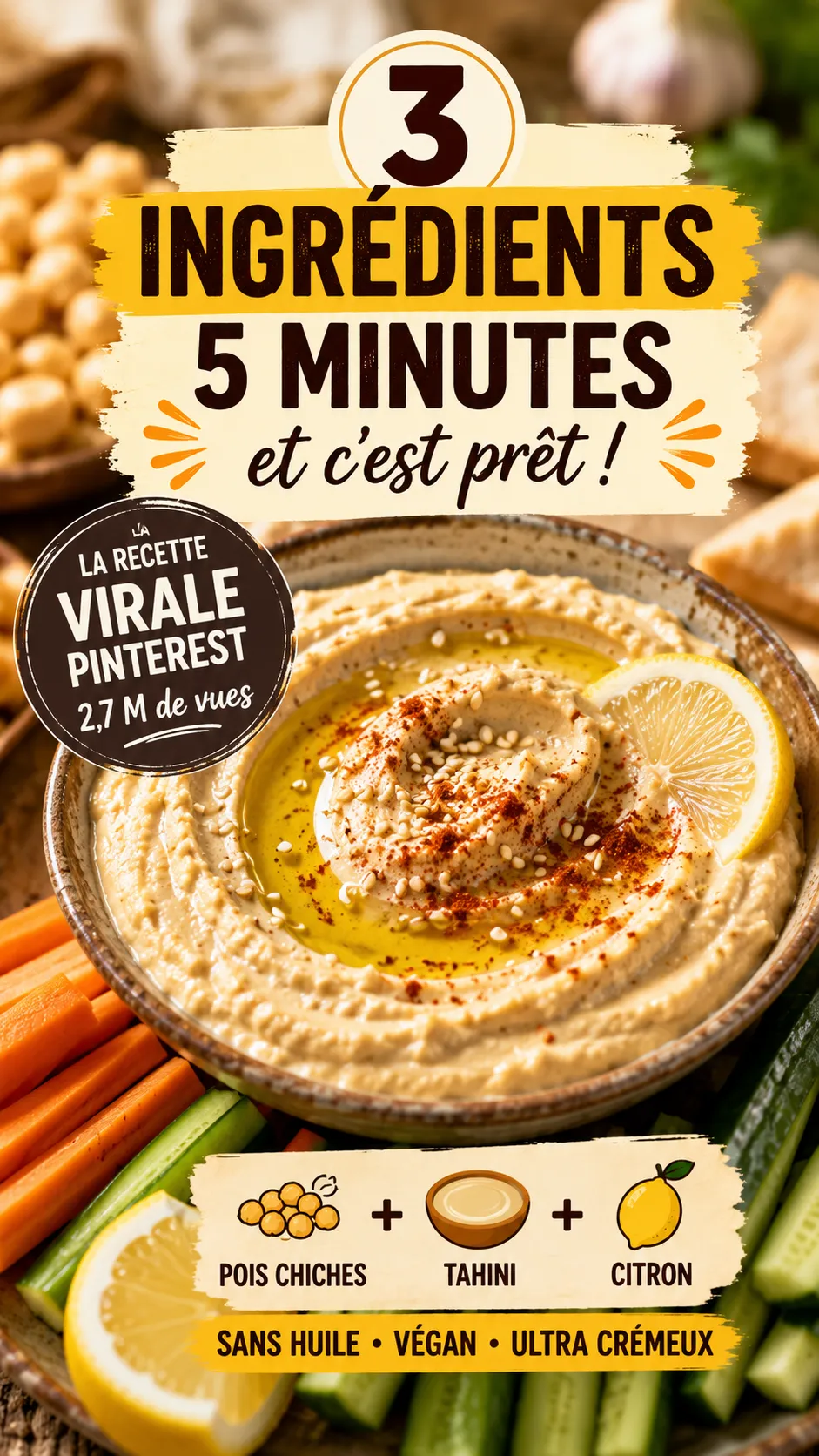 Ce dip 3 ingrédients a cartonné sur Pinterest — la raison va vous surprendre