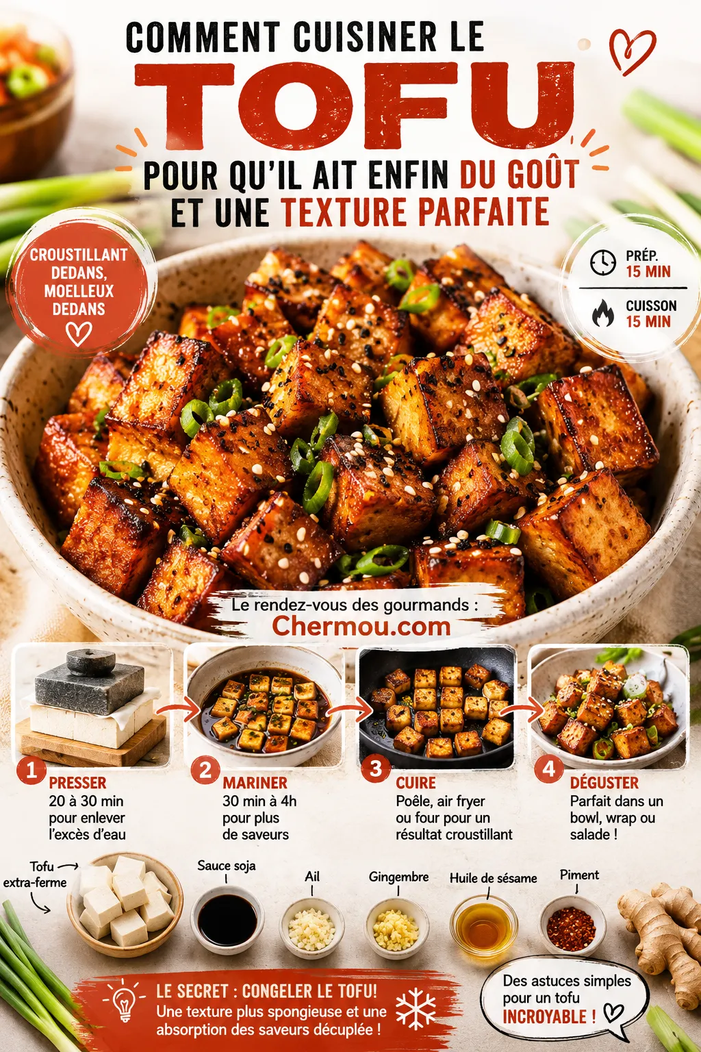 Comment Cuisiner Le Tofu Pour Qu'il Ait Enfin Du Goût Et Une Texture Parfaite