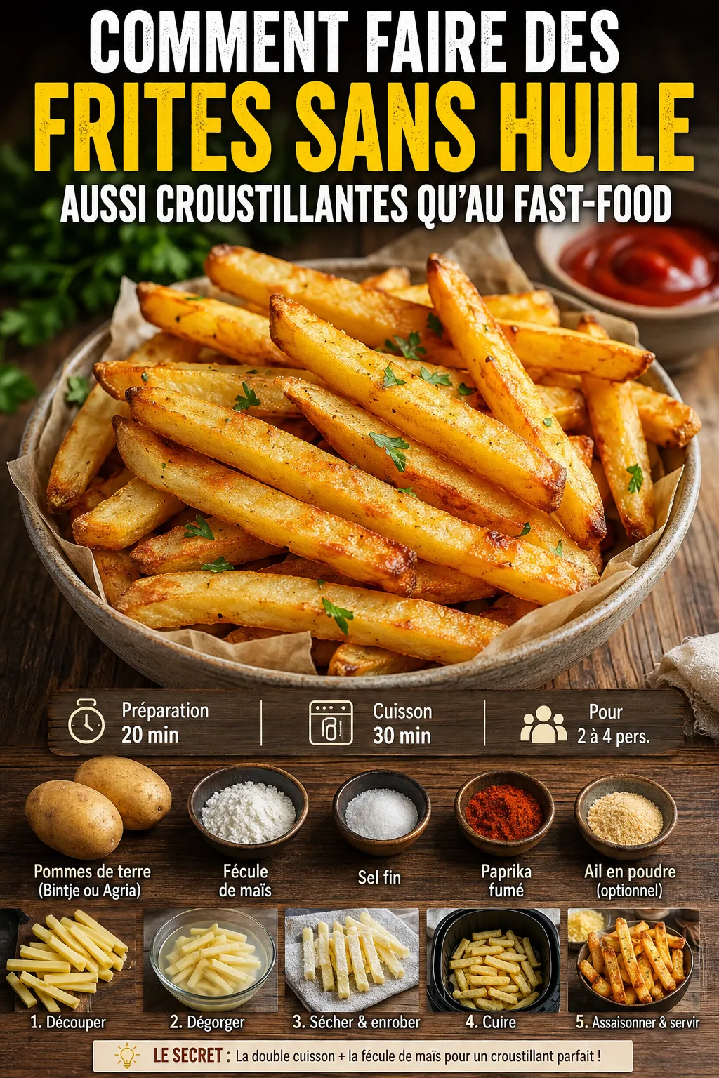 Comment Faire Des Frites Sans Huile Aussi Croustillantes Qu'au Fast-Food