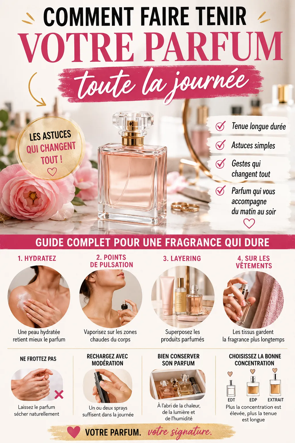 Comment faire tenir votre parfum toute la journée : les astuces qui changent tout