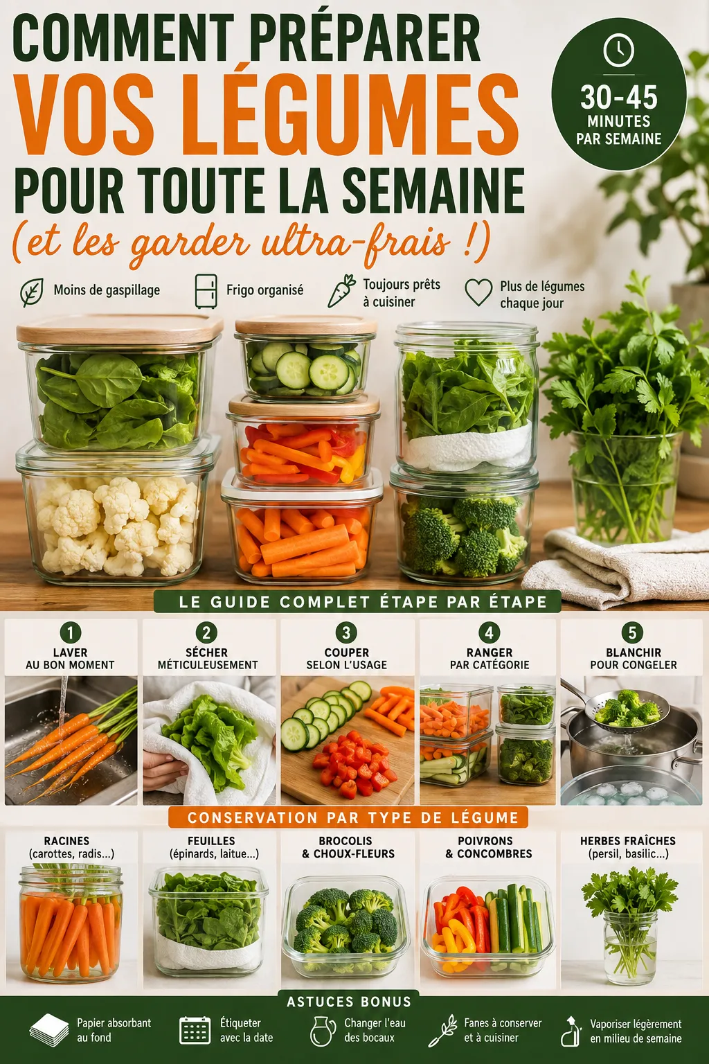 Comment Préparer Vos Légumes Pour Toute La Semaine (Et Les Garder Ultra-Frais)