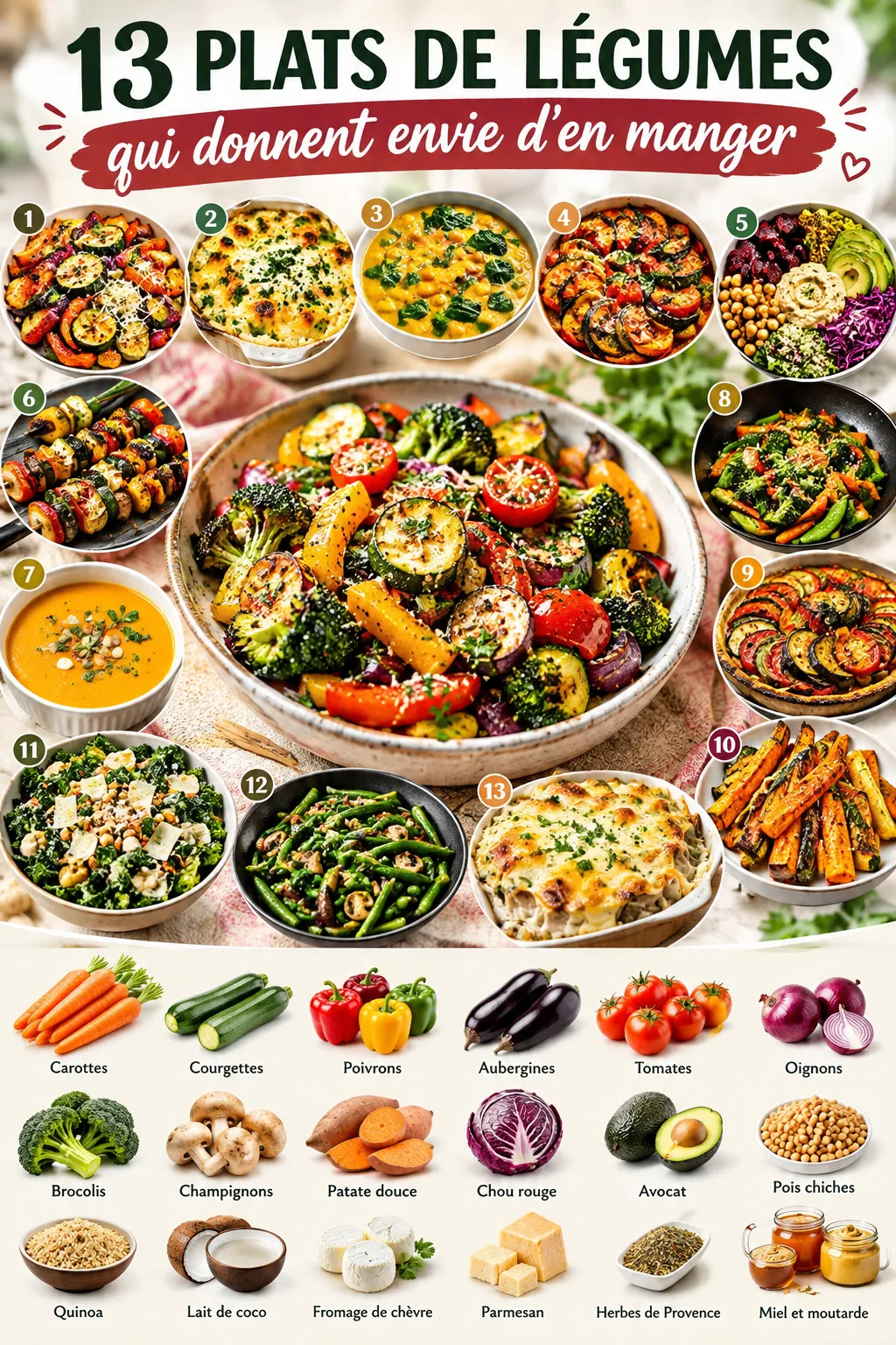 13 plats de légumes qui donnent envie d'en manger