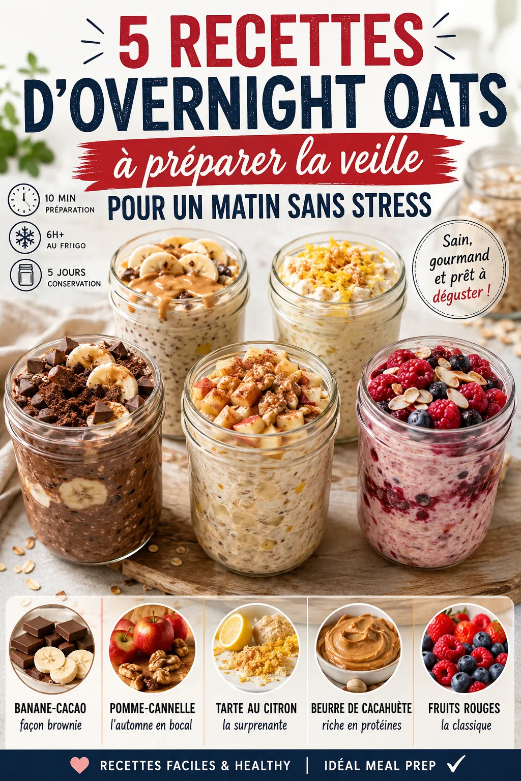 5 Recettes D'Overnight Oats À Préparer La Veille Pour Un Matin Sans Stress