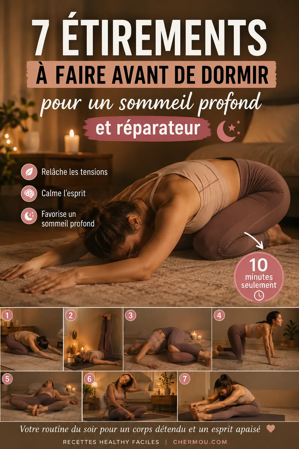 7 Étirements À Faire Avant De Dormir Pour Un Sommeil Profond Et Réparateur