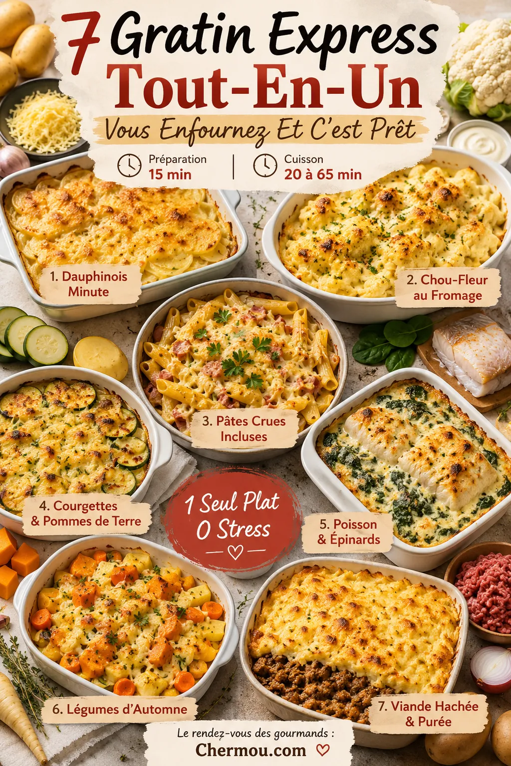 7 Gratin Express Tout-En-Un : Vous Enfournez Et C'est Prêt