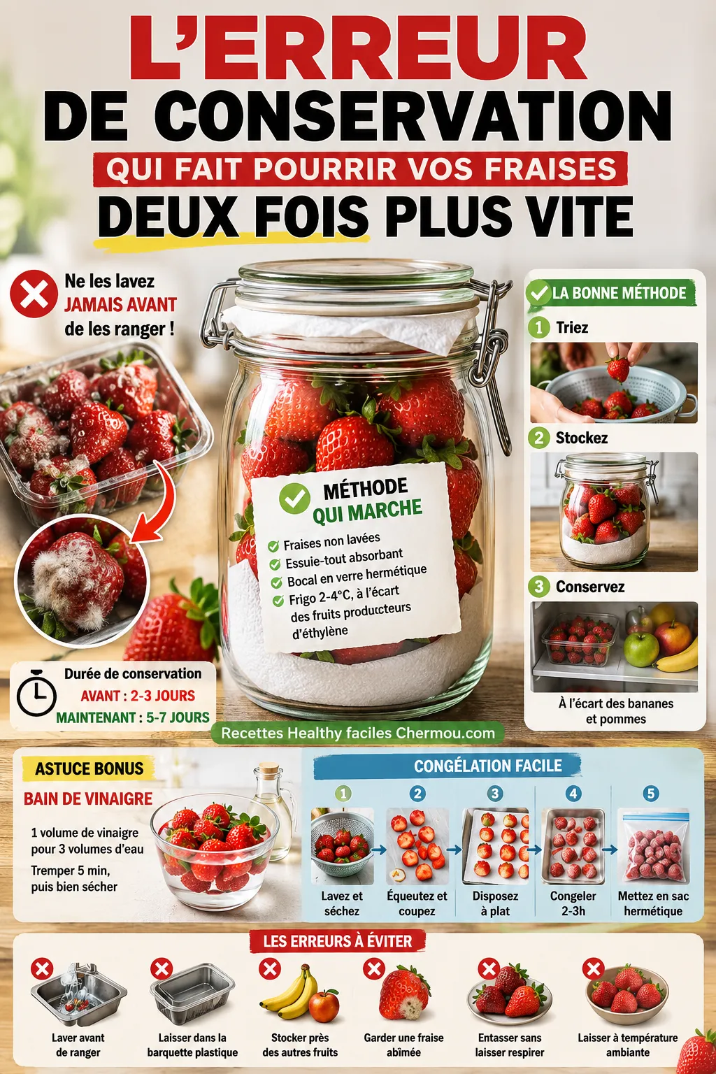 L'Erreur De Conservation Qui Fait Pourrir Vos Fraises Deux Fois Plus Vite