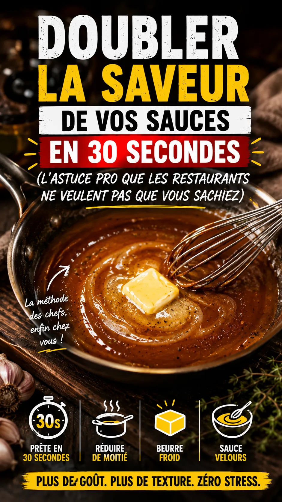 Doubler la saveur de vos sauces en 30 secondes (l'astuce pro que les restaurants ne veulent pas que vous sachiez)
