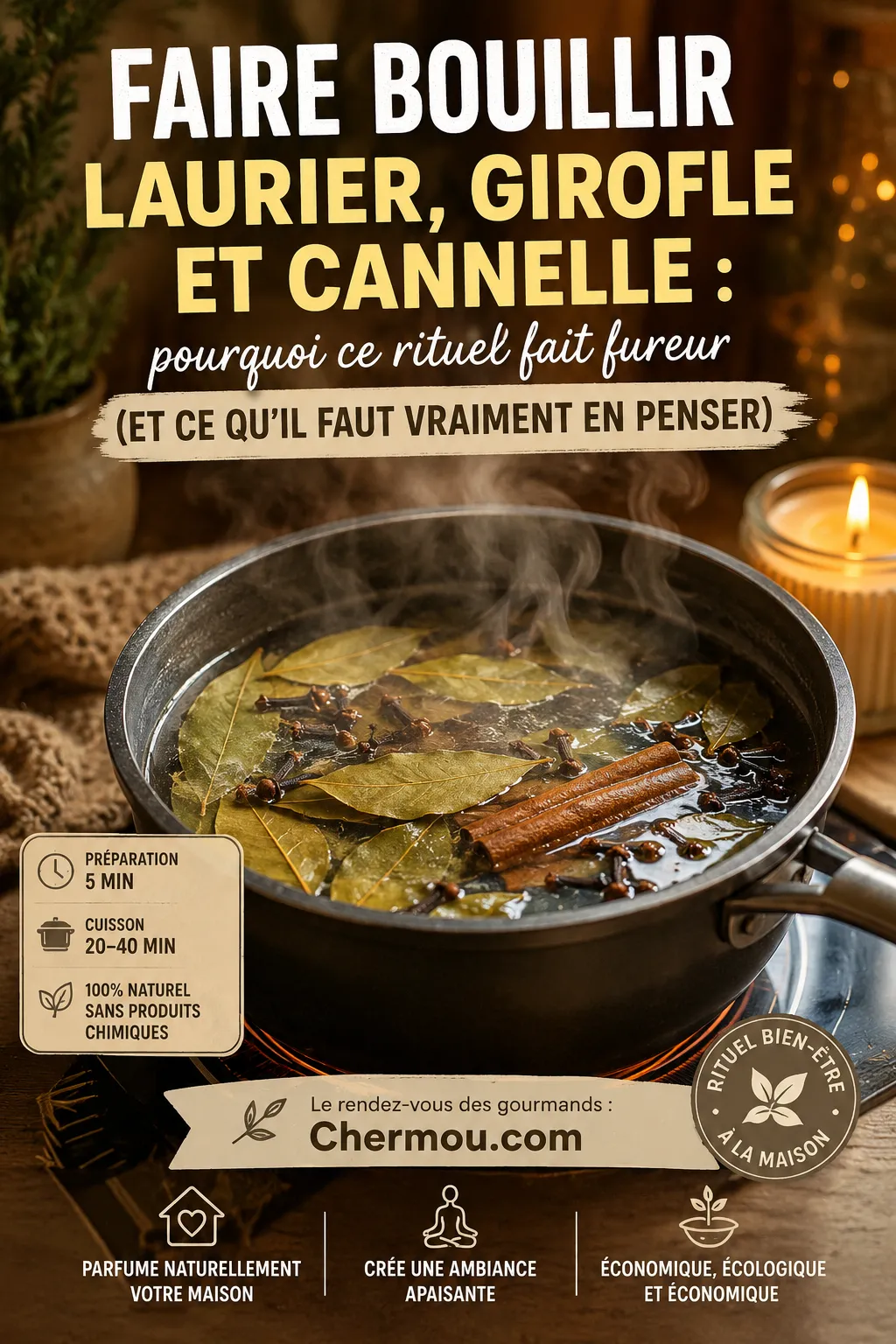 Faire bouillir laurier, girofle et cannelle : pourquoi ce rituel fait fureur (et ce qu'il faut vraiment en penser)