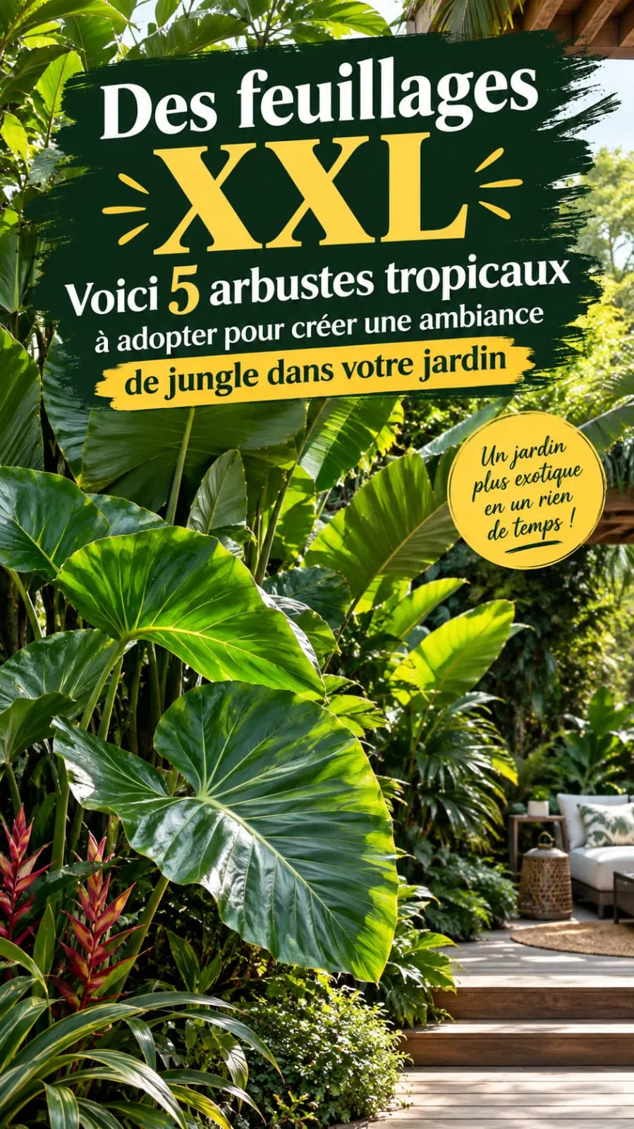 Feuillages XXL : 5 arbustes tropicaux pour un jardin jungle
