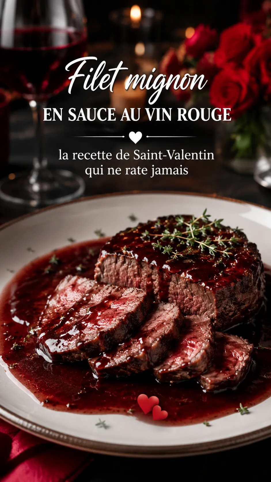 Filet mignon en sauce au vin rouge : la recette de Saint-Valentin qui ne rate jamais