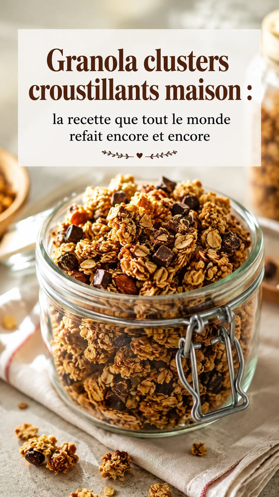 Granola clusters croustillants maison : la recette que tout le monde refait encore et encore