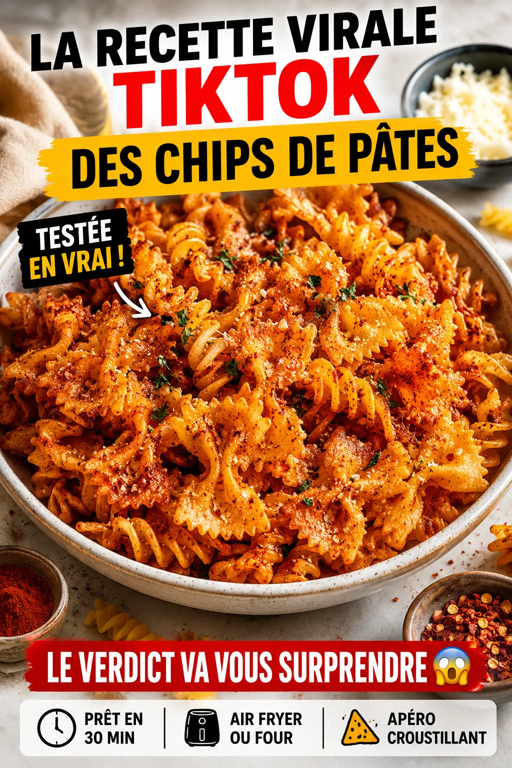 J'ai testé LA recette virale de TikTok des chips de pâtes — voici le verdict