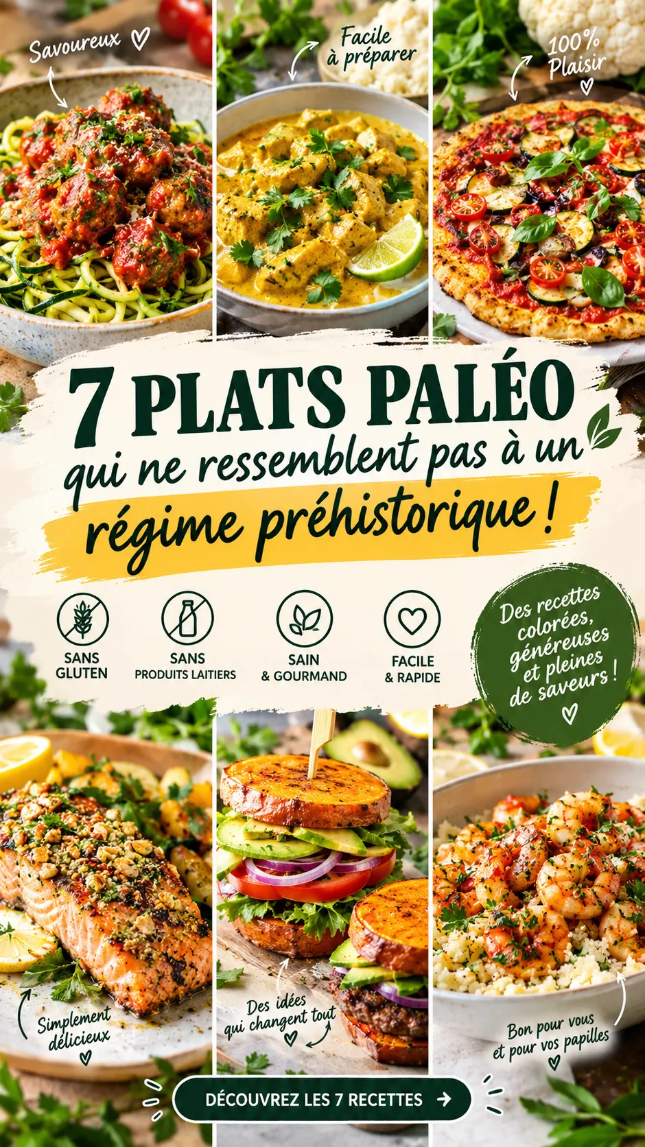 7 plats paléo qui ne ressemblent pas à un régime préhistorique