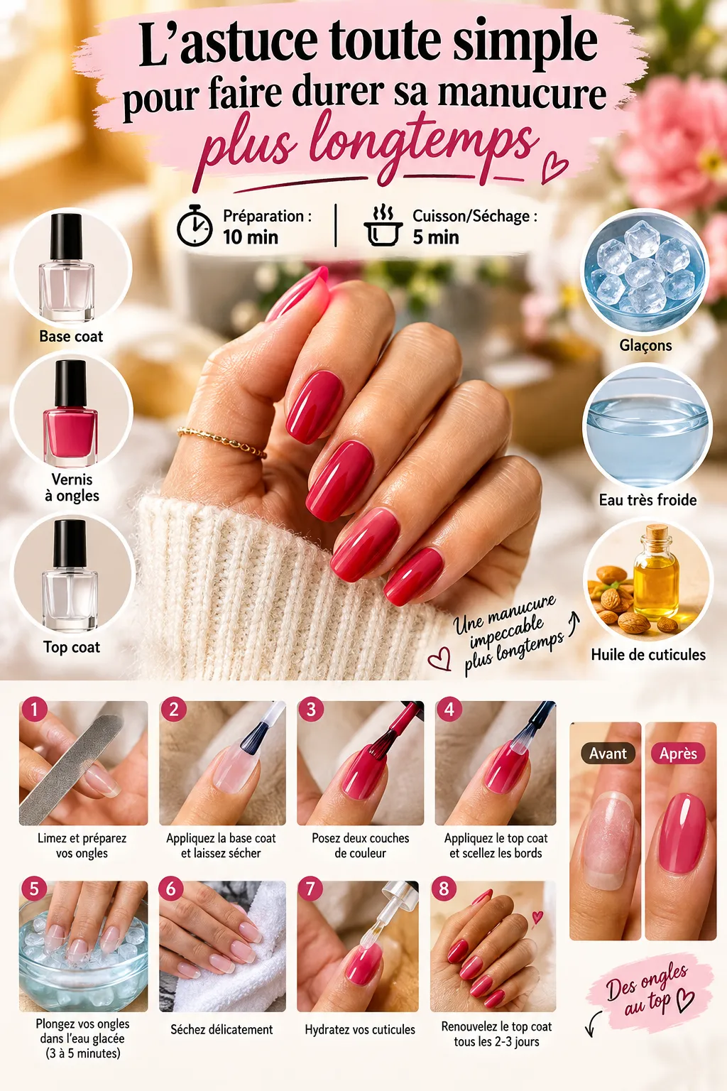 L'astuce toute simple pour faire durer sa manucure plus longtemps