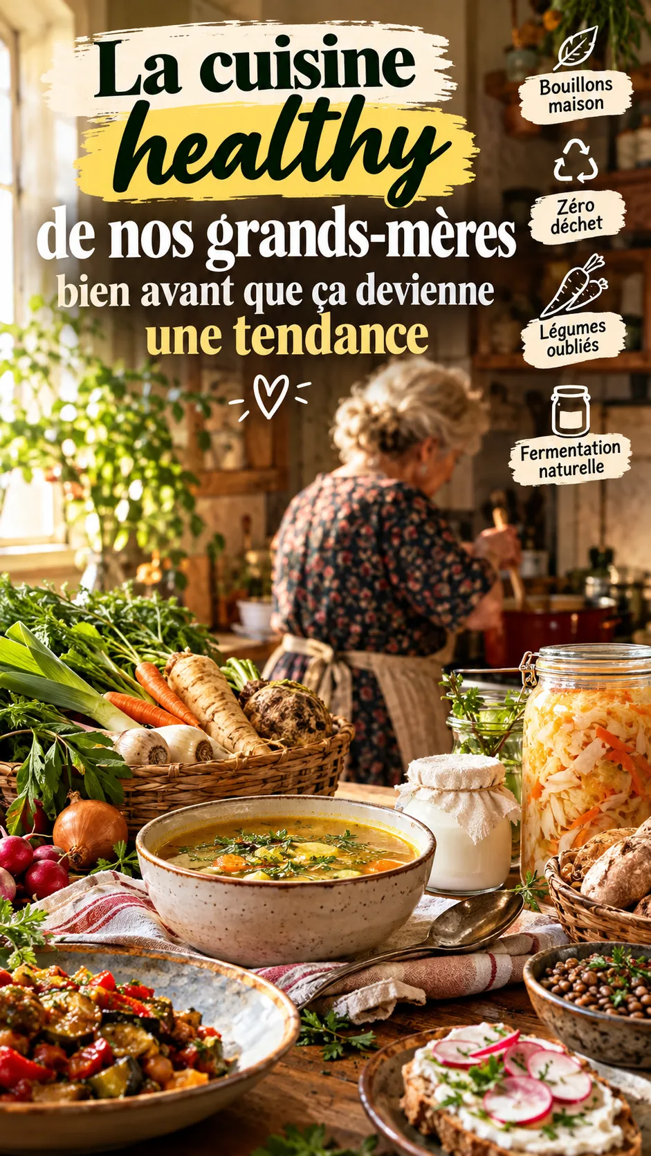 La cuisine healthy de nos grands-mères, bien avant que ça devienne une tendance