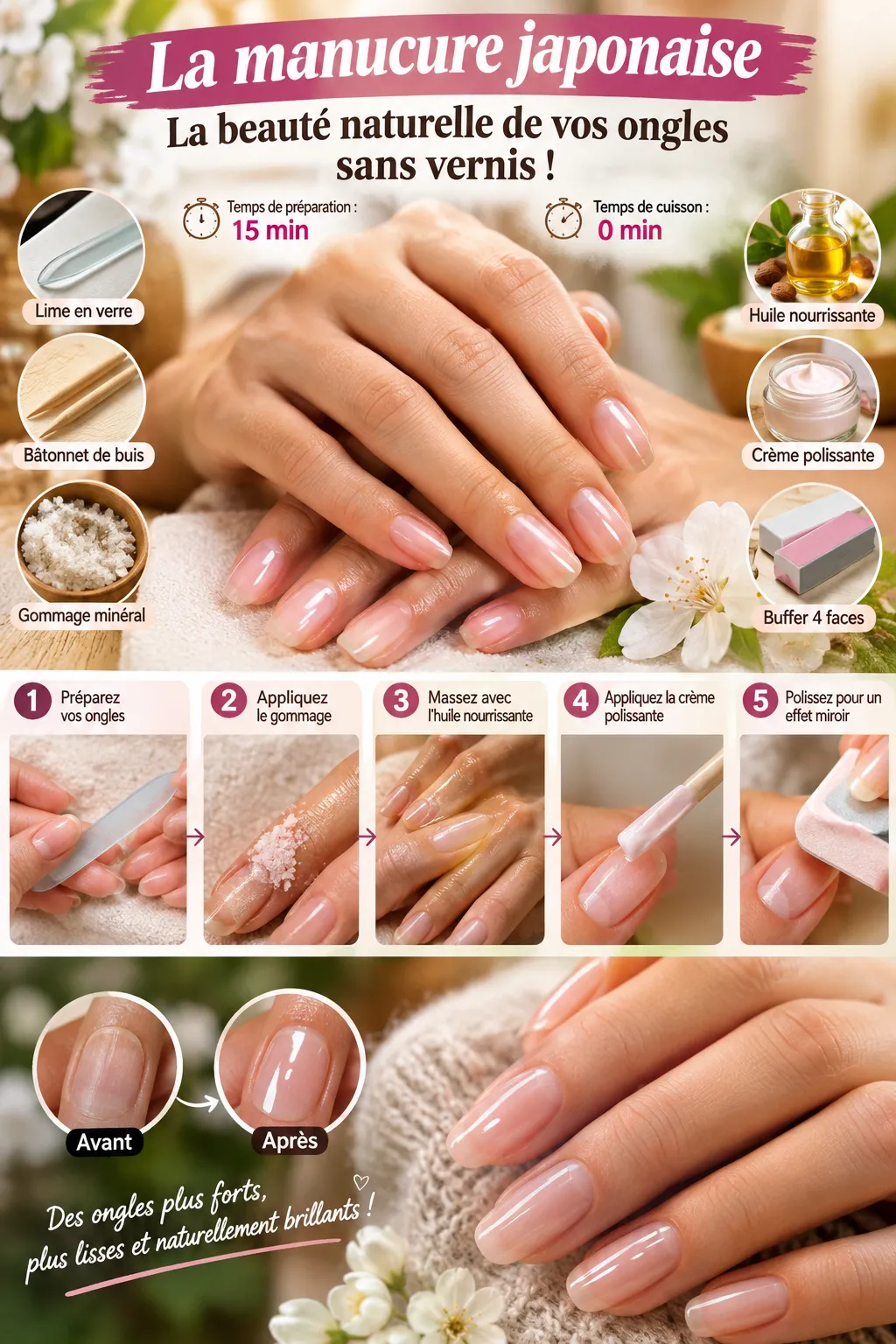 La manucure japonaise, cette technique vieille de 400 ans qui sublime les ongles sans vernis