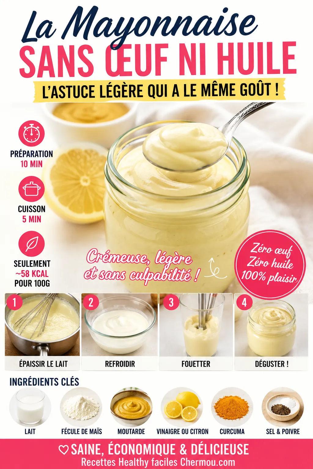 La Mayonnaise Sans Œuf Ni Huile : L'Astuce Légère Qui A Le Même Goût