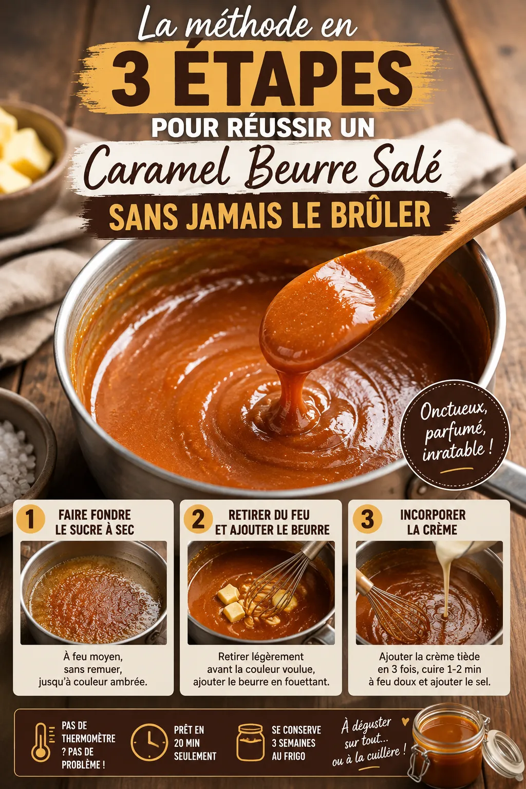 La Méthode En 3 Étapes Pour Réussir Un Caramel Beurre Salé Sans Jamais Le Brûler