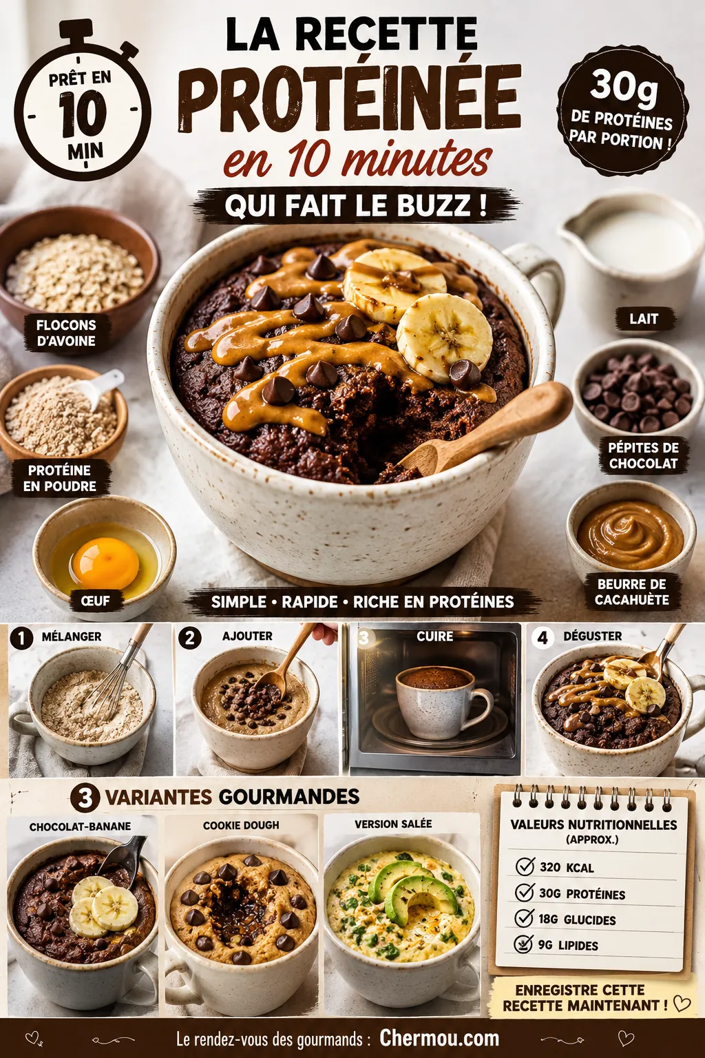 La Recette Protéinée en 10 Minutes qui Fait le Buzz sur Pinterest