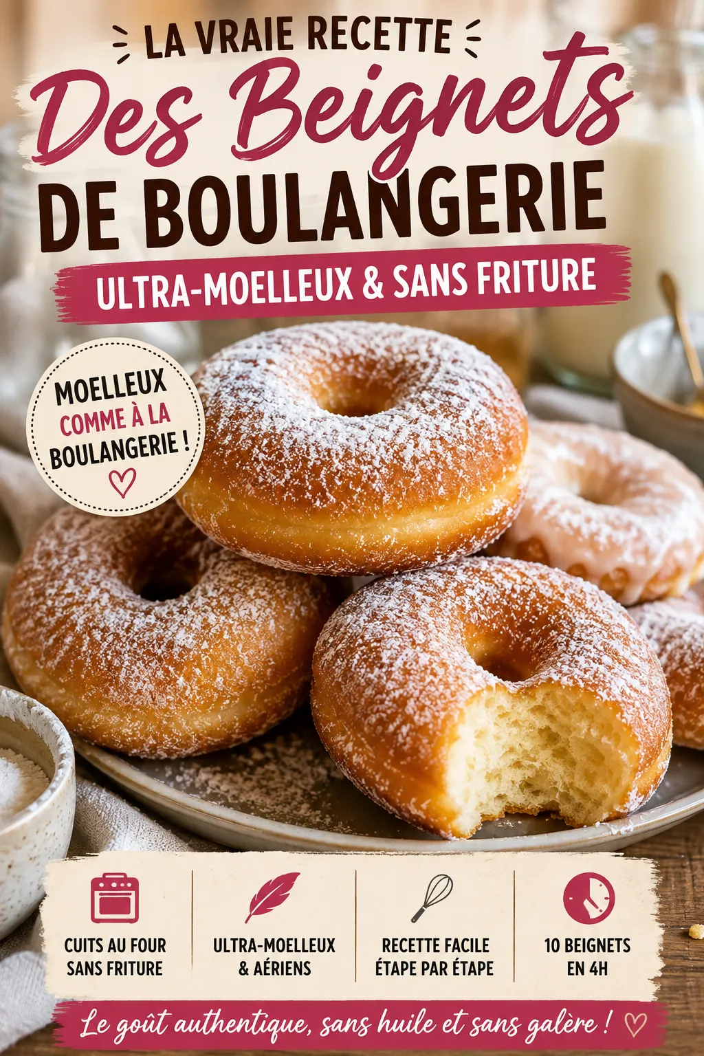 La Vraie Recette des Beignets de Boulangerie Ultra-Moelleux et Sans Friture