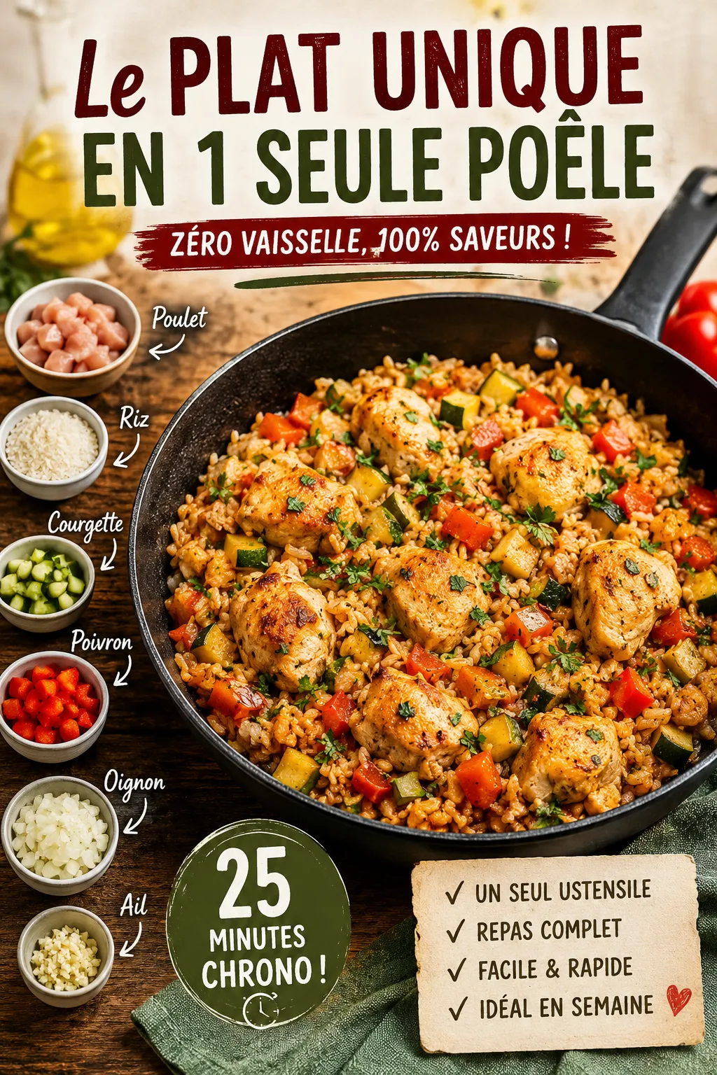 Le Plat Unique En Une Seule Poêle : Zéro Vaisselle Et Un Maximum De Saveurs