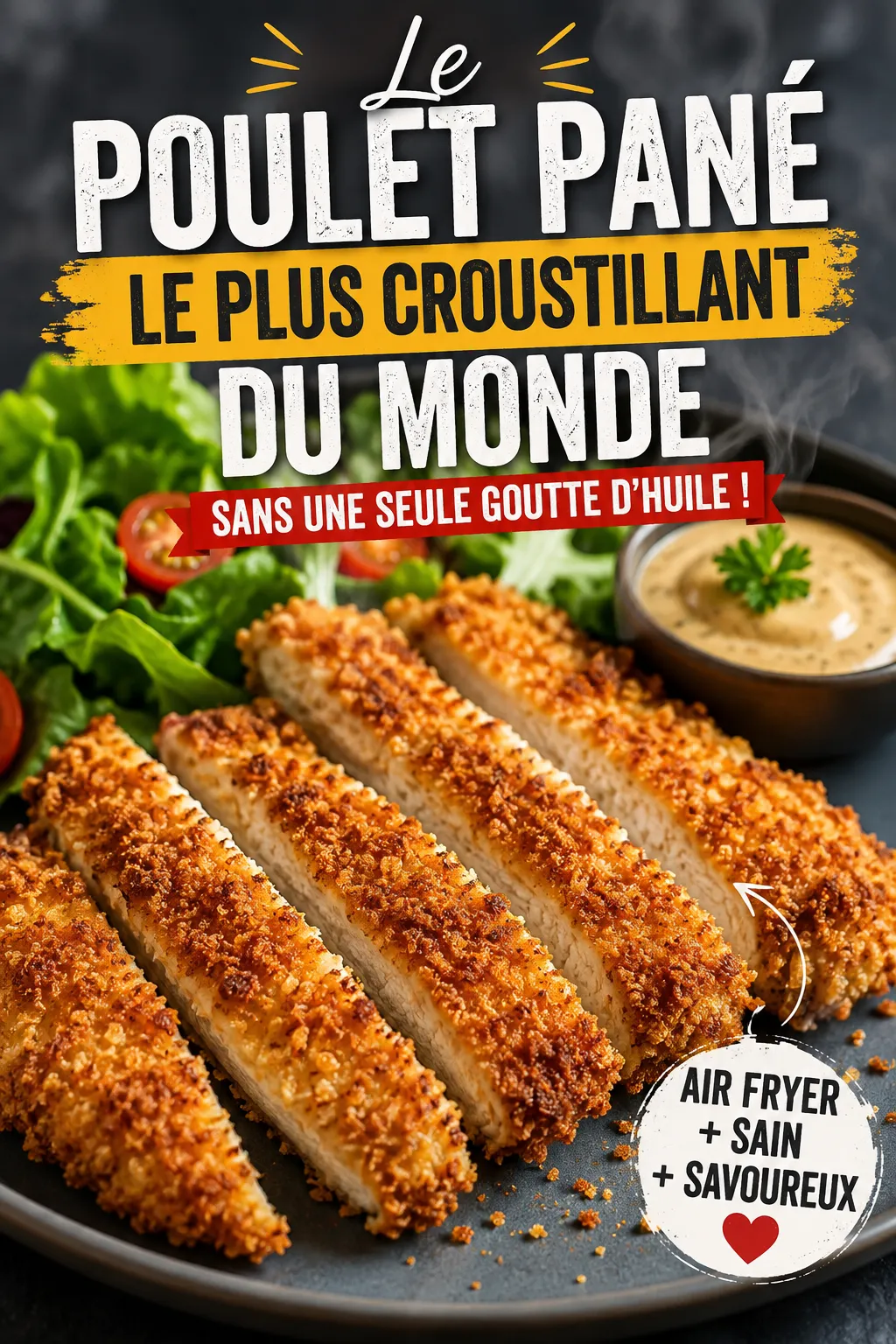 Le Poulet Pané Le Plus Croustillant Du Monde (Sans Une Seule Goutte D'Huile)