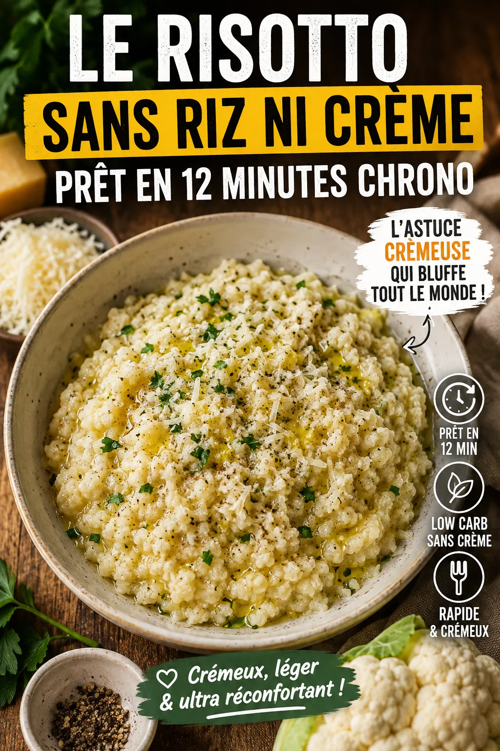 Le Risotto Sans Riz Ni Crème Prêt En 12 Minutes Chrono — L'Astuce Crémeuse Qui Bluffe Tout Le Monde