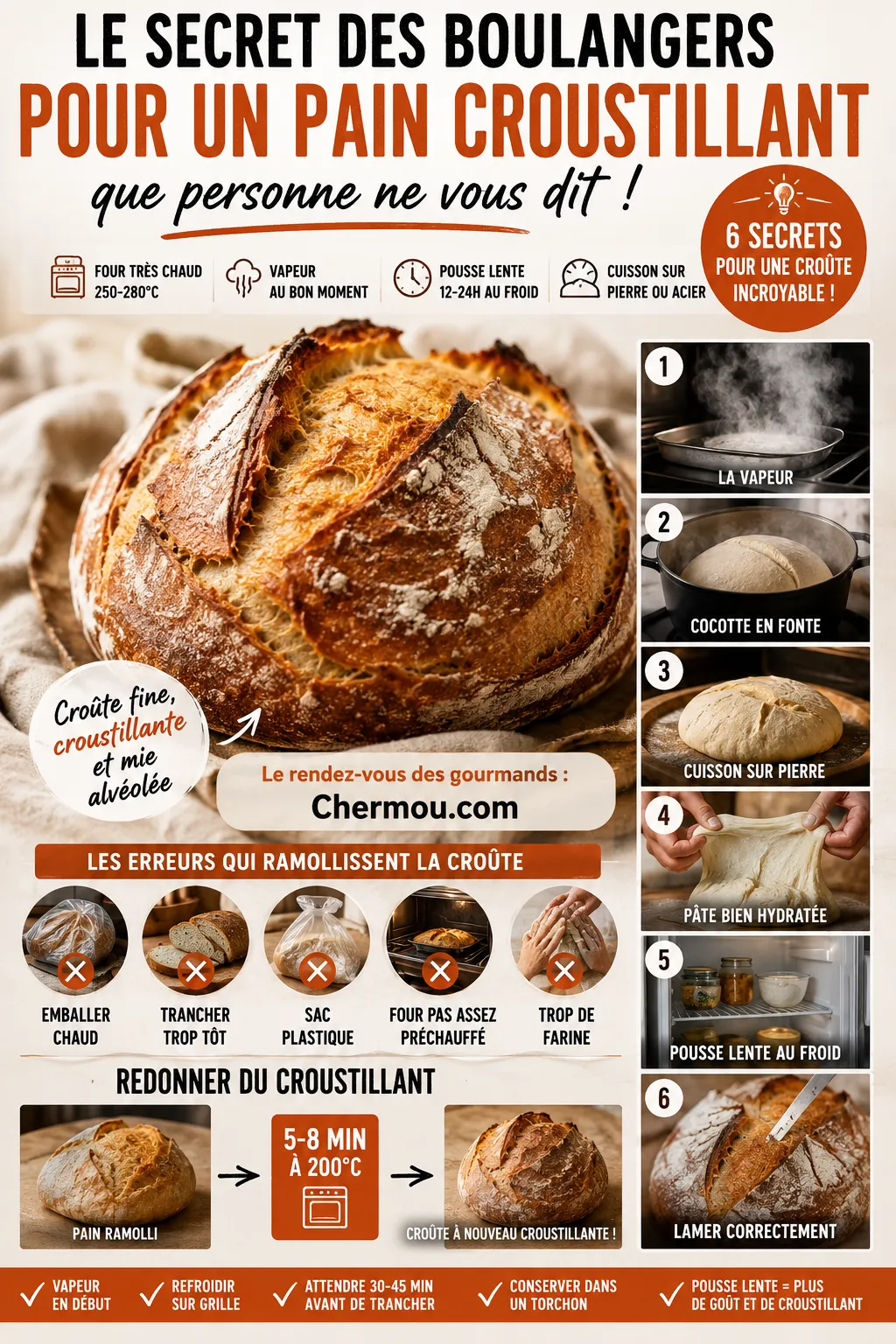 Le secret des boulangers pour un pain croustillant que personne ne vous dit