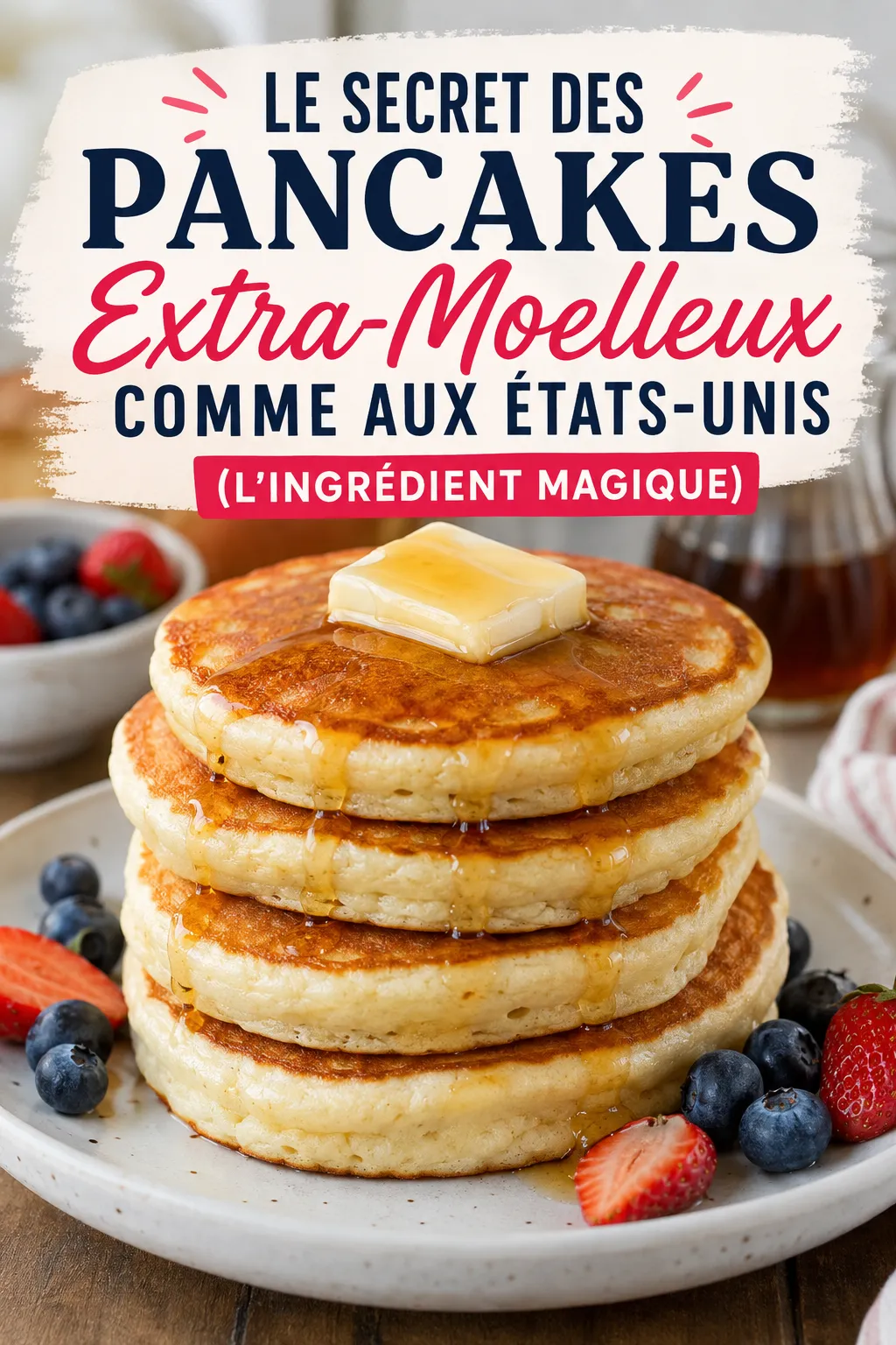 Le Secret Des Pancakes Extra-Moelleux Comme Aux États-Unis (L'Ingrédient Magique)