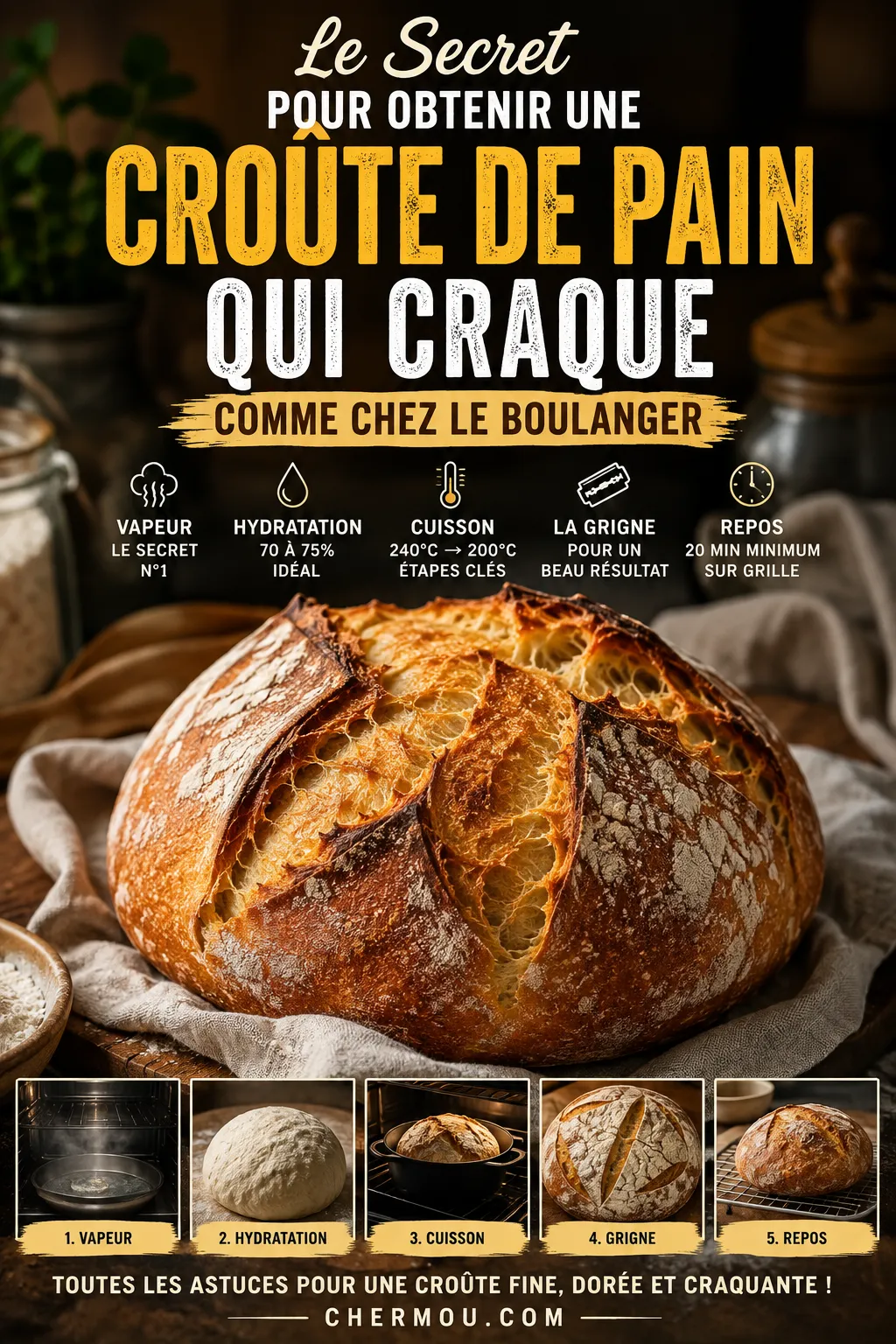 Le Secret Pour Obtenir Une Croûte De Pain Qui Craque Comme Chez Le Boulanger