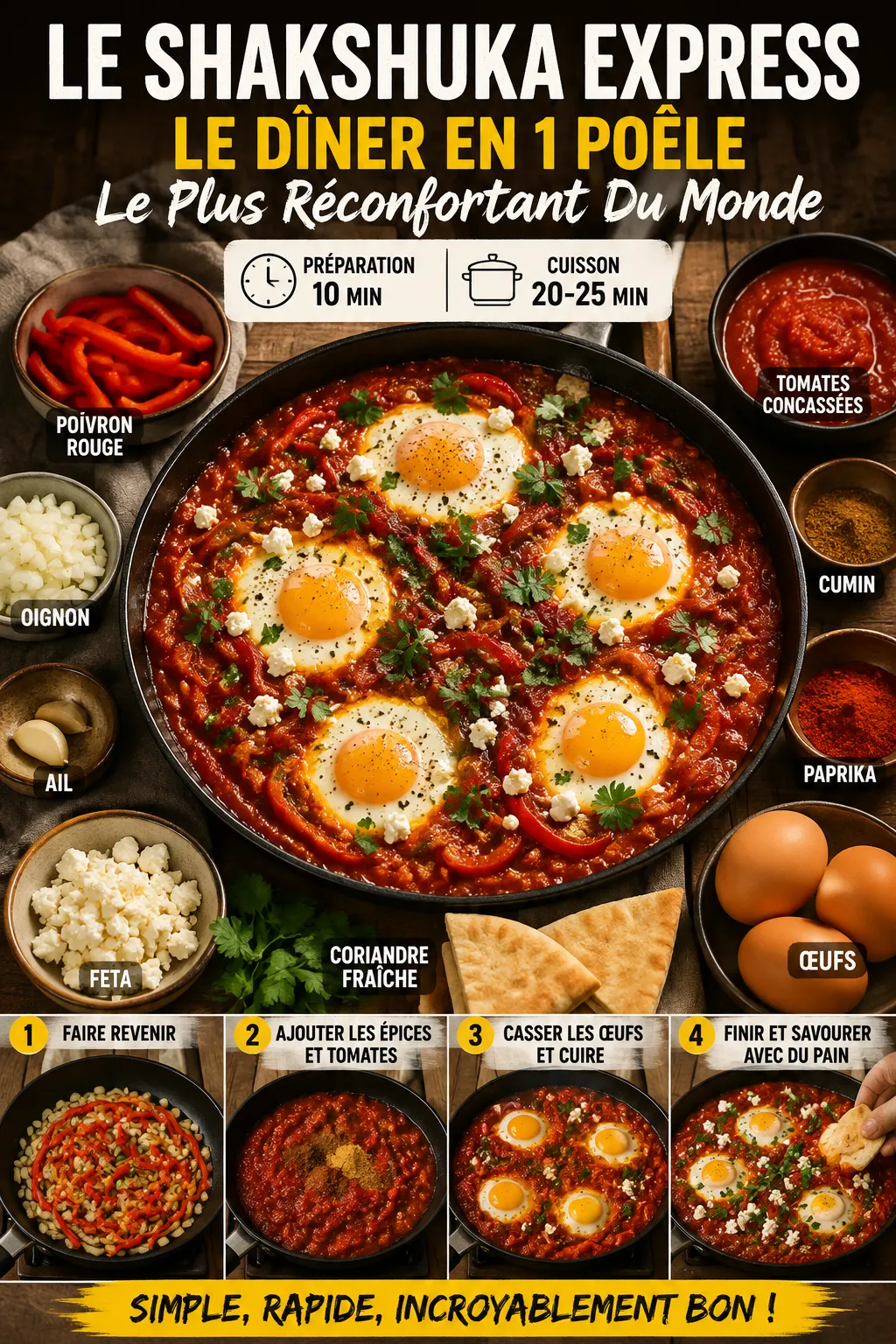 Le Shakshuka Express : Le Dîner En 1 Poêle Le Plus Réconfortant Du Monde