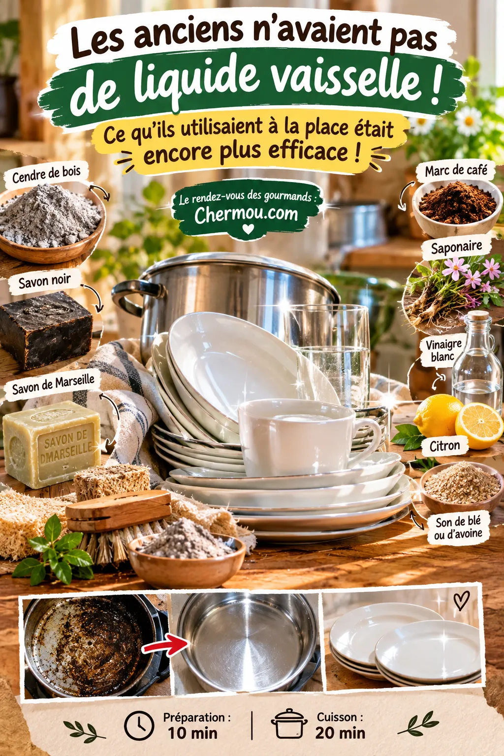 Les anciens n'avaient pas de liquide vaisselle : ce qu'ils utilisaient à la place était encore plus efficace