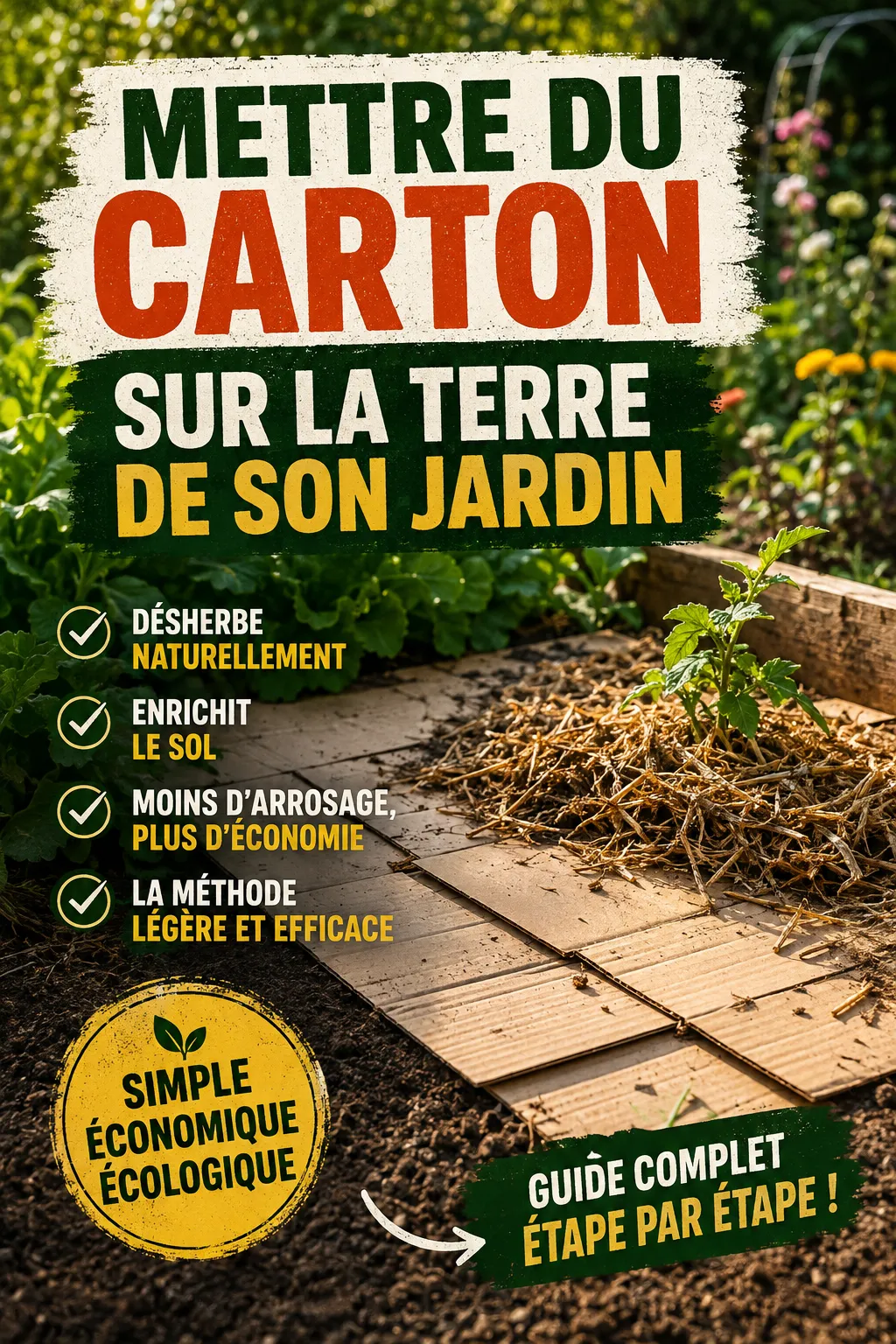 Mettre du carton sur la terre de son jardin : à quoi ça sert et pourquoi cette méthode est recommandée