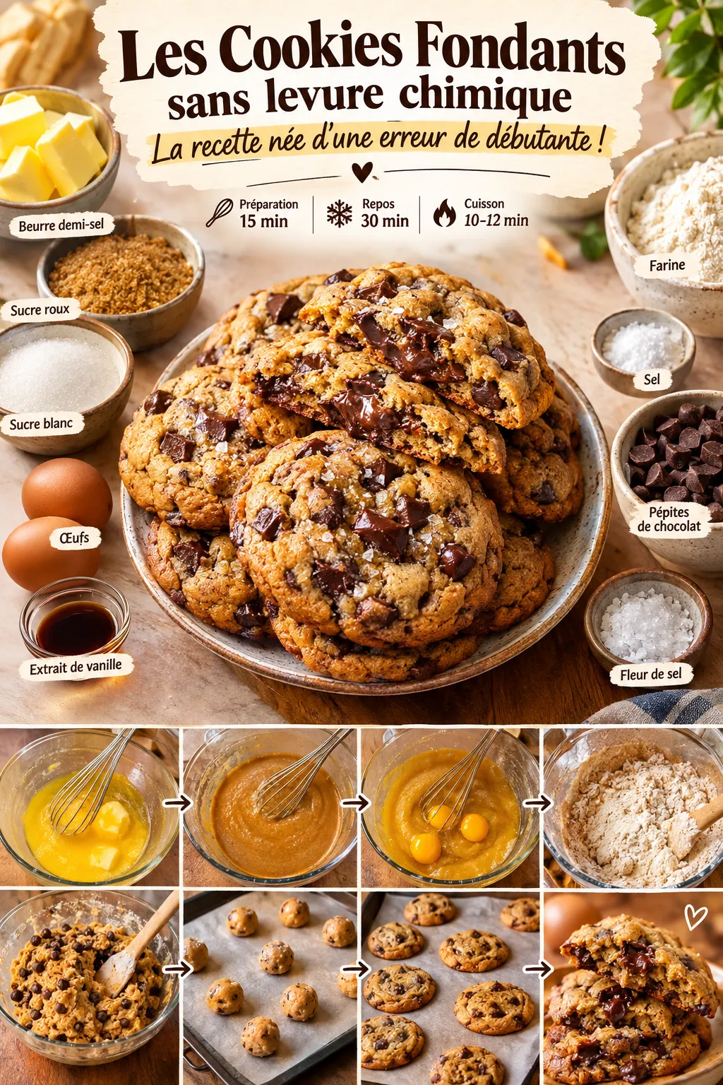 Mon erreur de débutante qui a donné la meilleure recette de cookies de ma vie