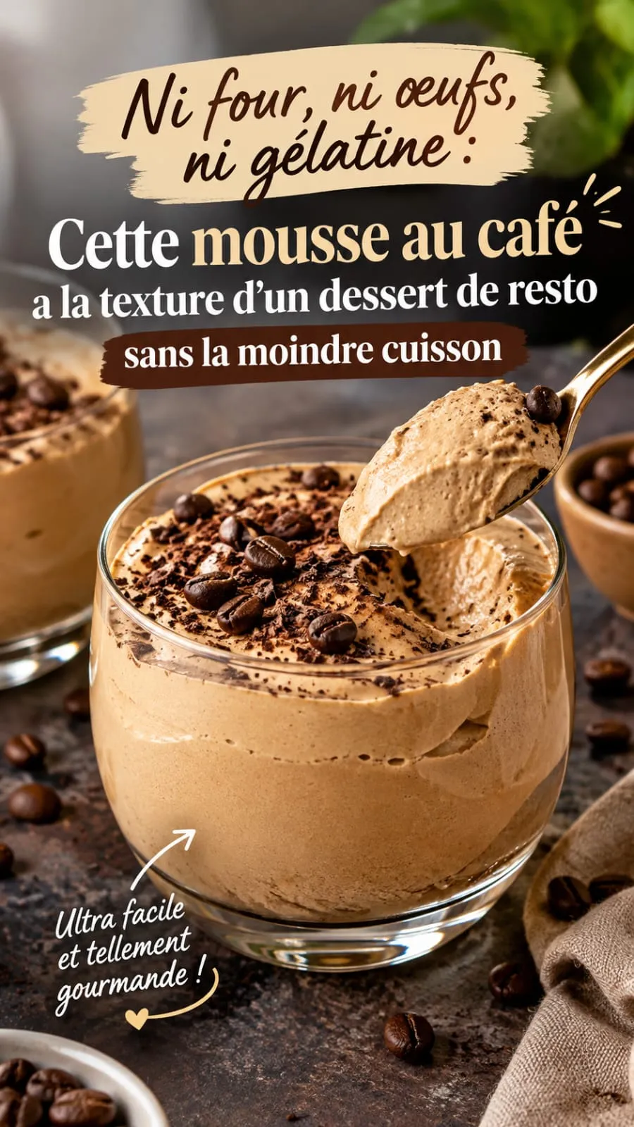 Mousse au café sans cuisson : le dessert de resto en 15 minutes