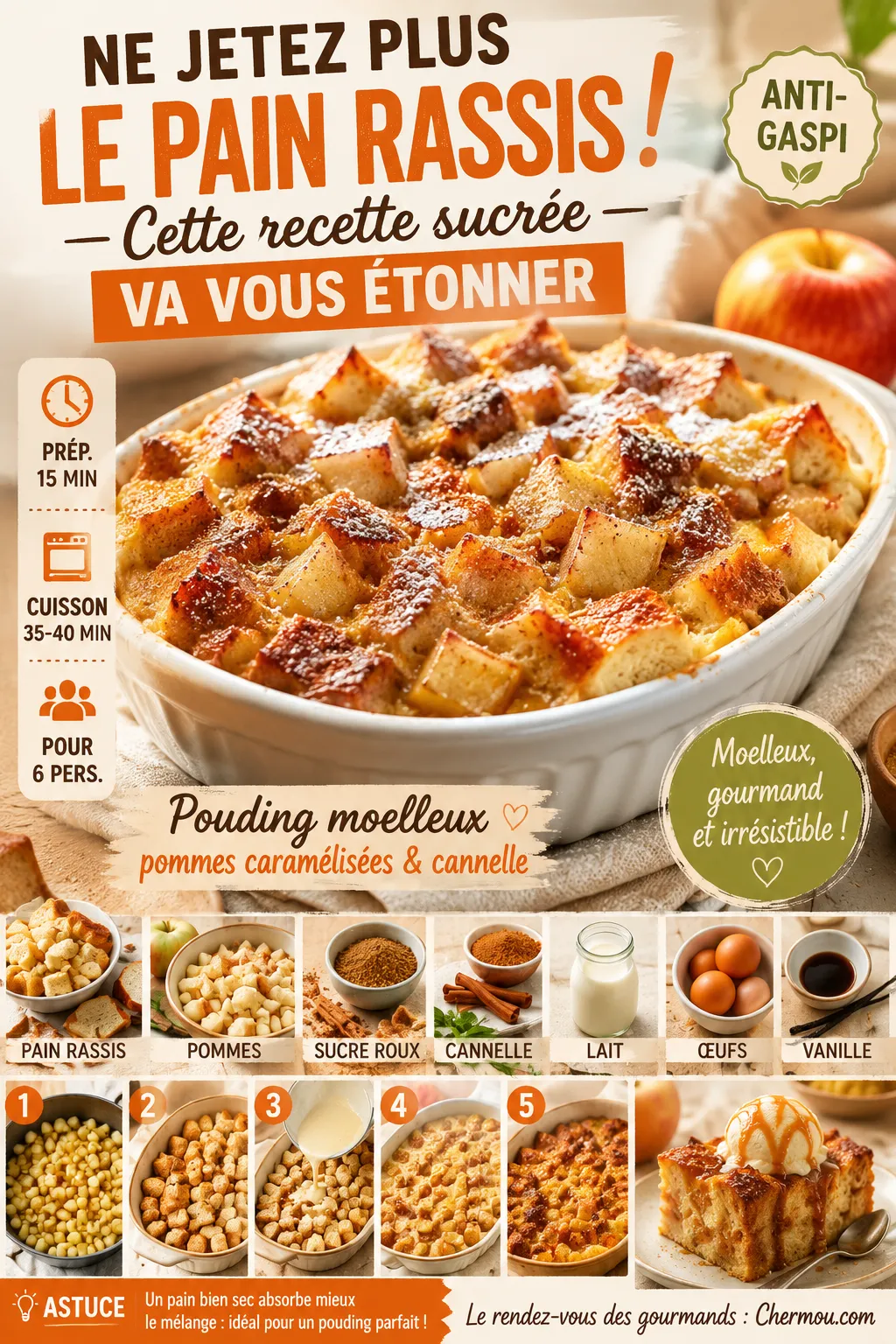 Ne Jetez Plus Le Pain Rassis ! Cette Recette Sucrée Va Vous Étonner