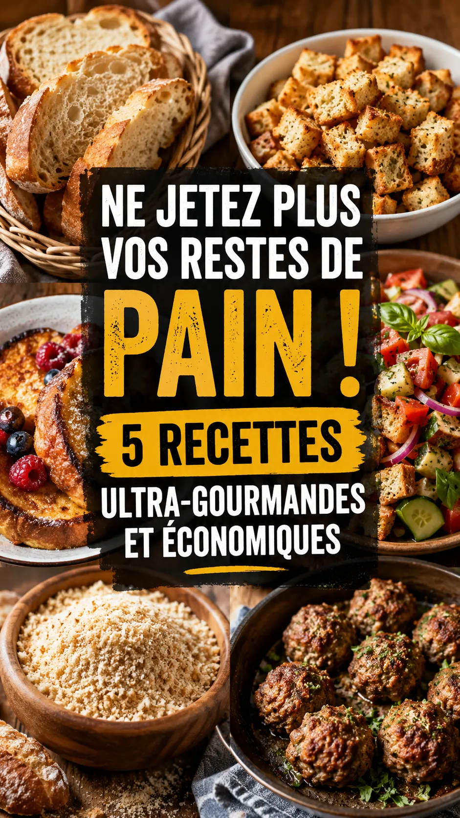 Ne Jetez Plus Vos Restes De Pain ! 5 Recettes Ultra-Gourmandes Et Économiques