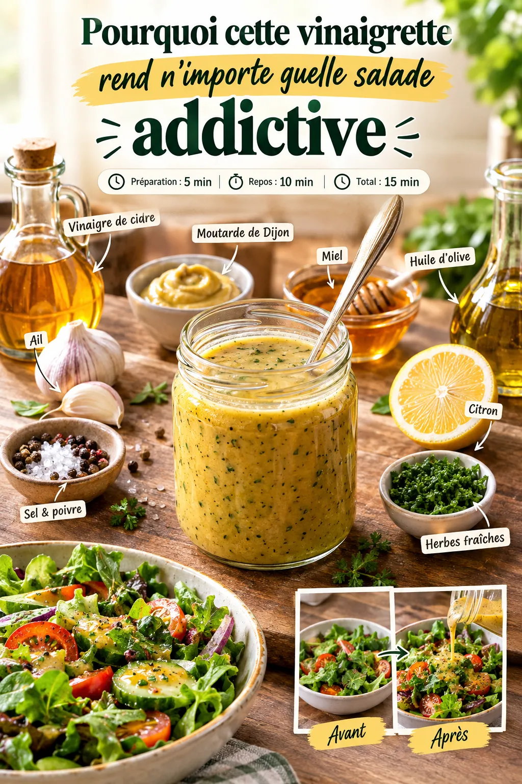 Pourquoi cette vinaigrette rend n'importe quelle salade addictive